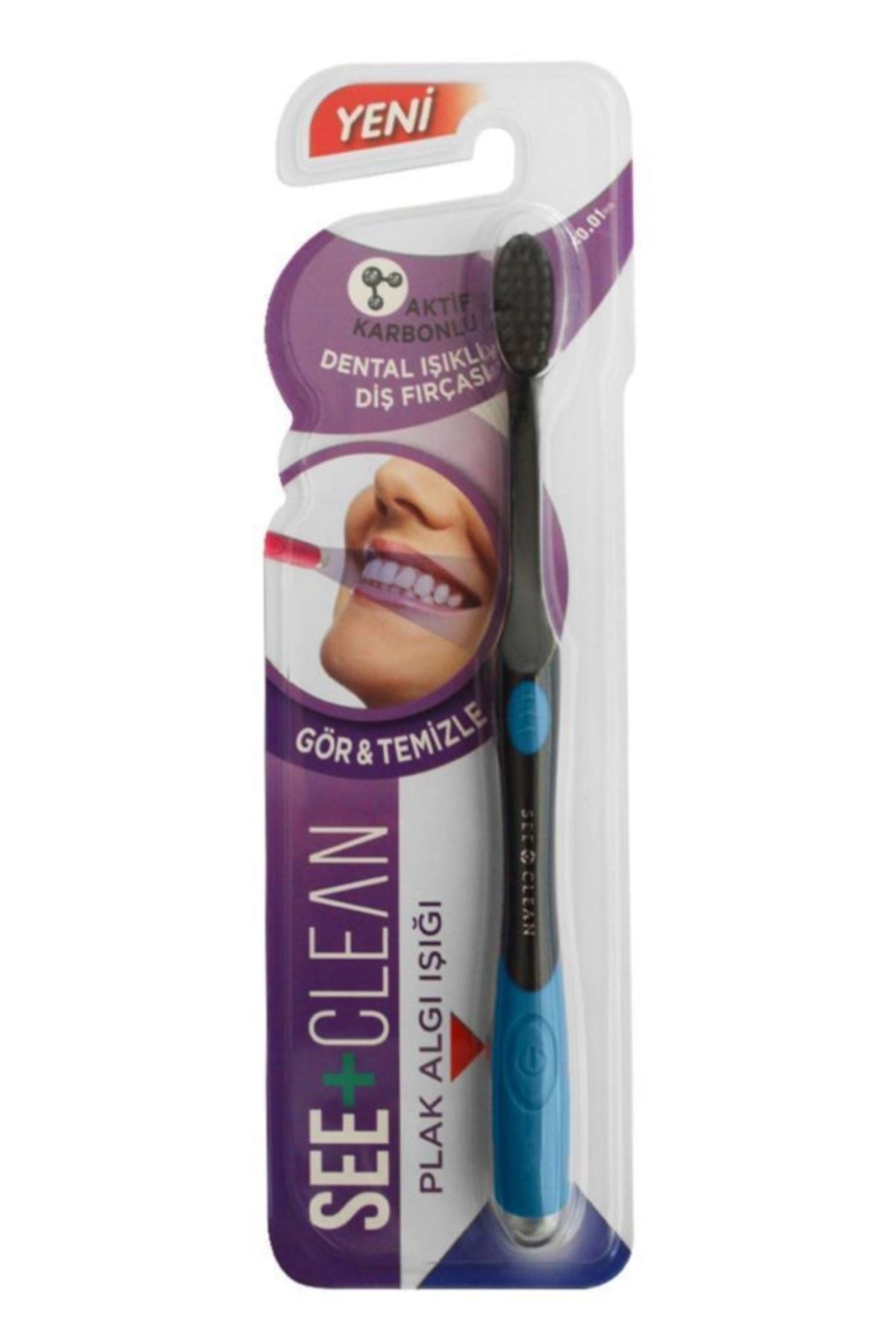Dentiste See+clean Plak Algı Işıklı Diş Fırçası Mavi
