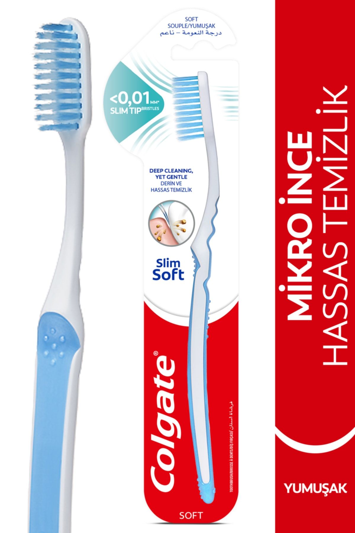 Mikro İnce Derin ve Hassas Temizlik Yumuşak Diş Fırçası_0