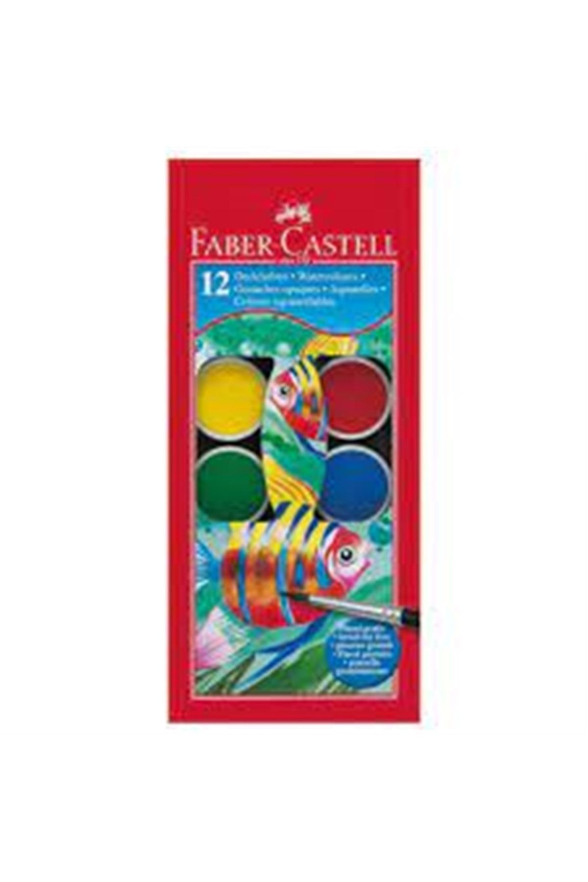 Faber Castell 12 Renk Büyük Boy Sulu Boya