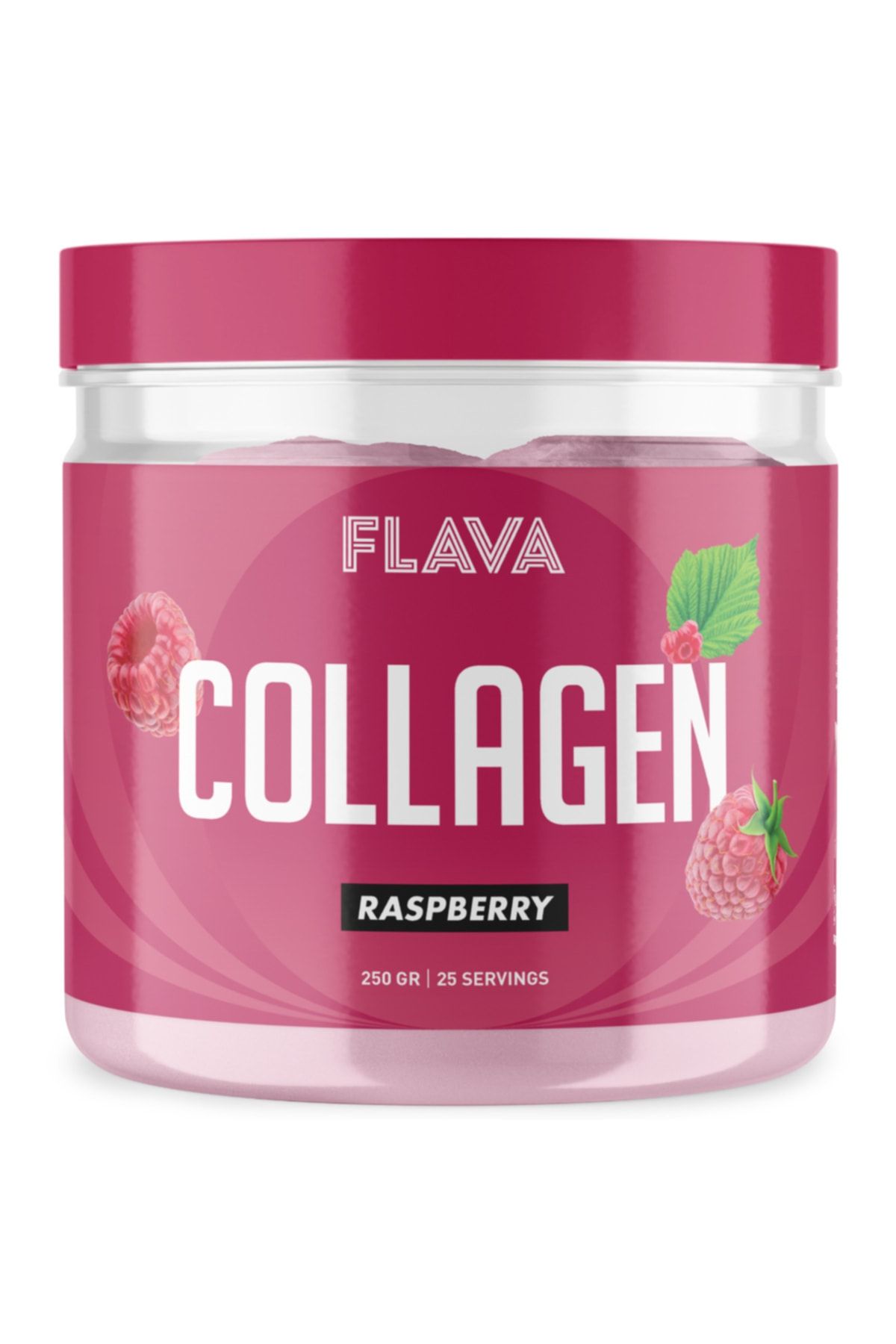 FLAVA Collagen | Ahududu - 6 Vitamin Ilaveli - Tip 1,2,3 - 250g