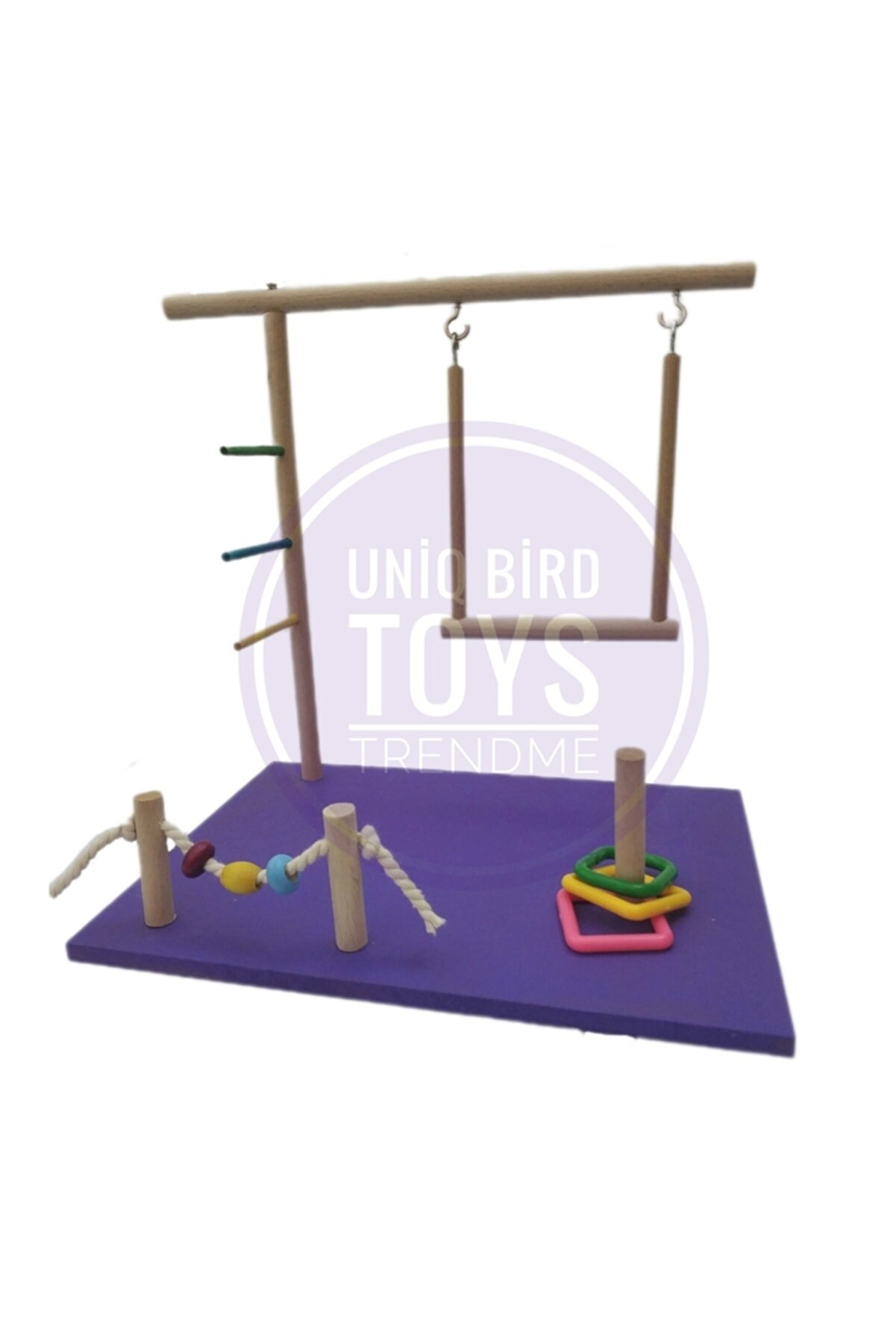 UniqBirdToys Uniq Bird Toys Salıncaklı Kuş Oyun Parkı Alanı