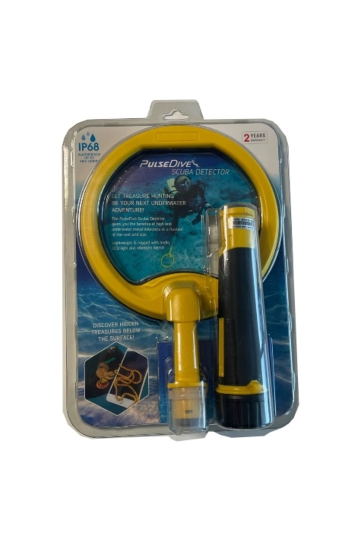 Genel Markalar Pulsedive Scuba 20cm Başlıklı Kalem Pointer Başlıklı Sarı Su Altı El Tipi Dedektör