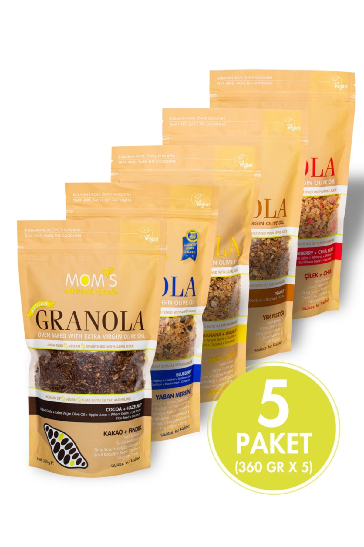 Mom's Natural Foods 5'Lİ MIX GRANOLA