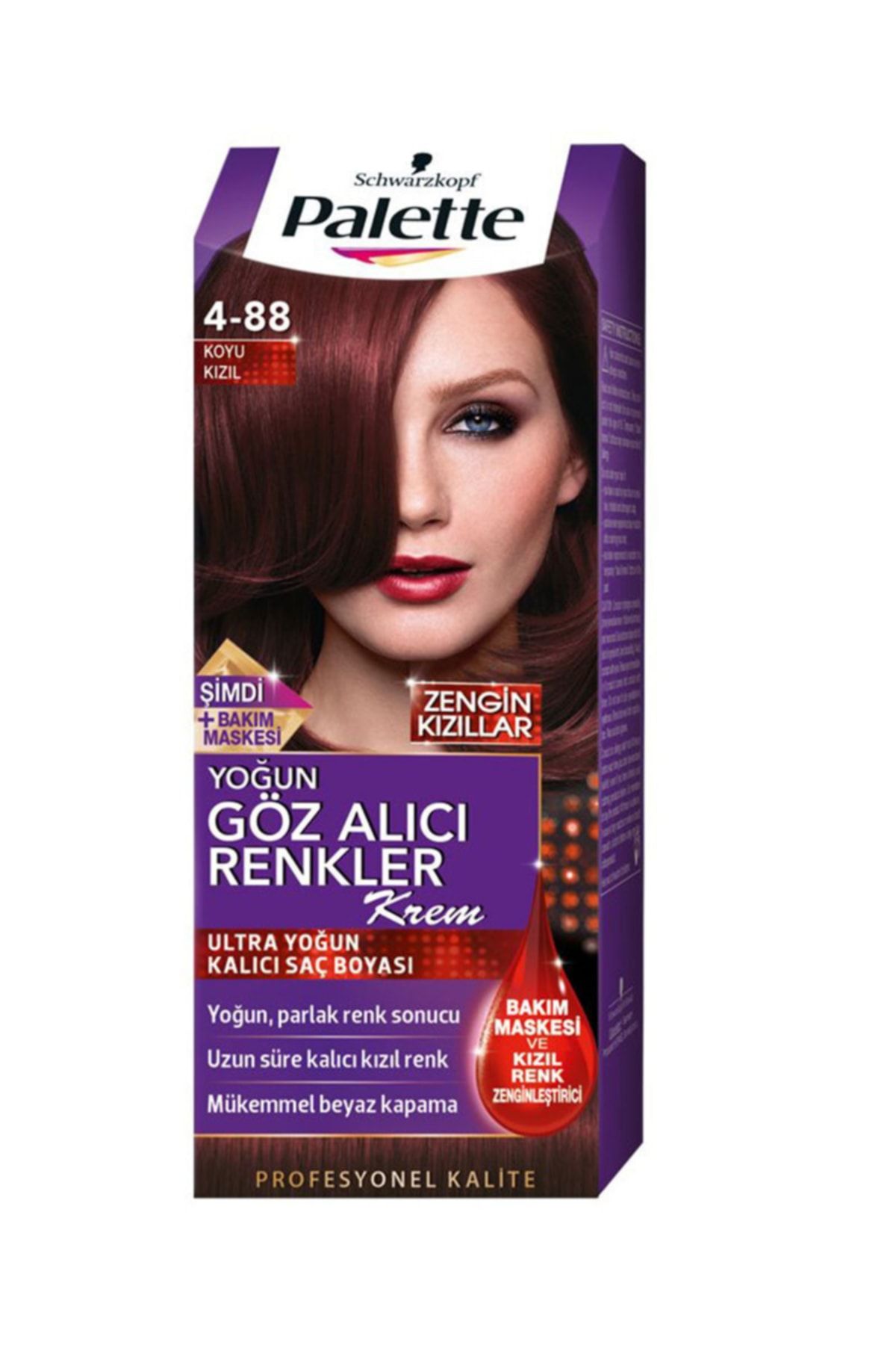 Palette Natural Göz Alıcı 4-88 Koyu Kızıl Saç Boyası