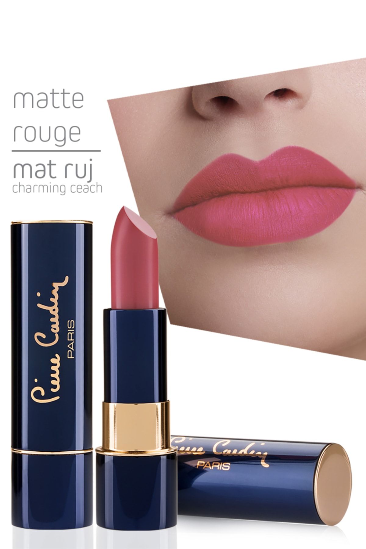 Pierre Cardin Matte Rouge Mat Ruj - Charming Peach 445 11144