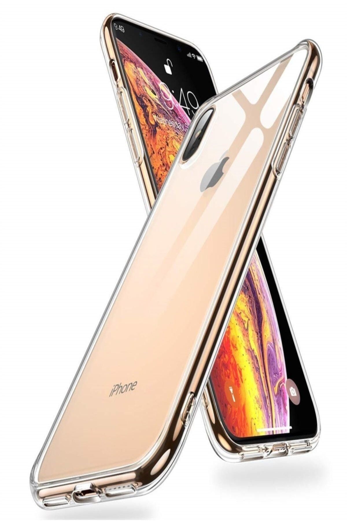 Mopal Iphone X/xs Slim Ince Silikon Kılıf Şeffaf