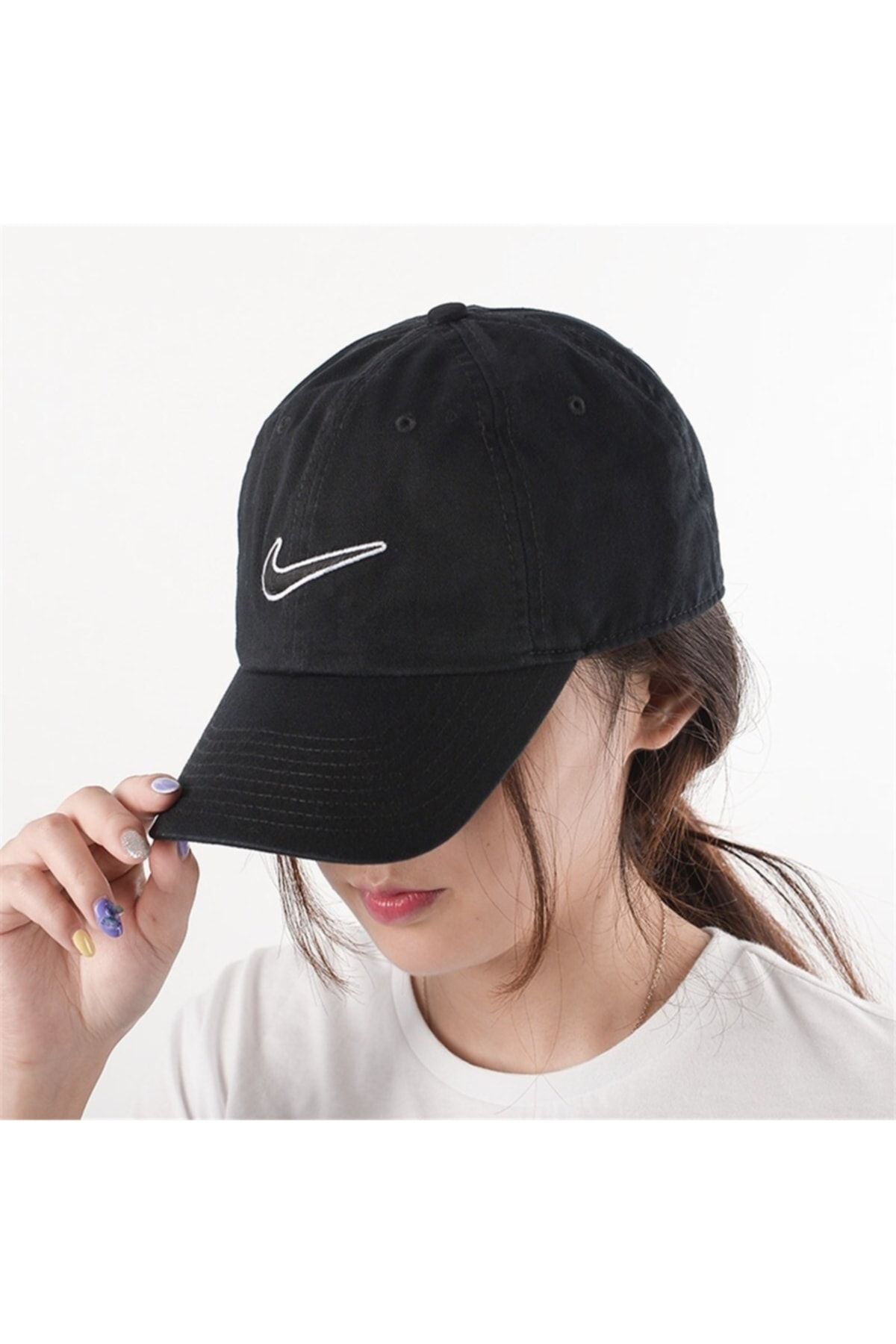 Nike Basic Essential Swoosh H86 Cap Unisex Şapka Siyah V4