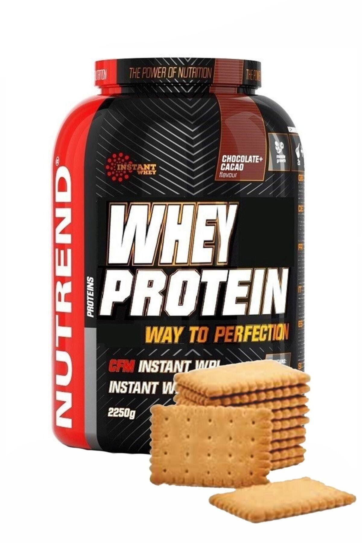 Nutrend %100 Whey Protein 2250 gr Kurabiye Aromalı Protein Tozu Kas Vücut Geliştirme