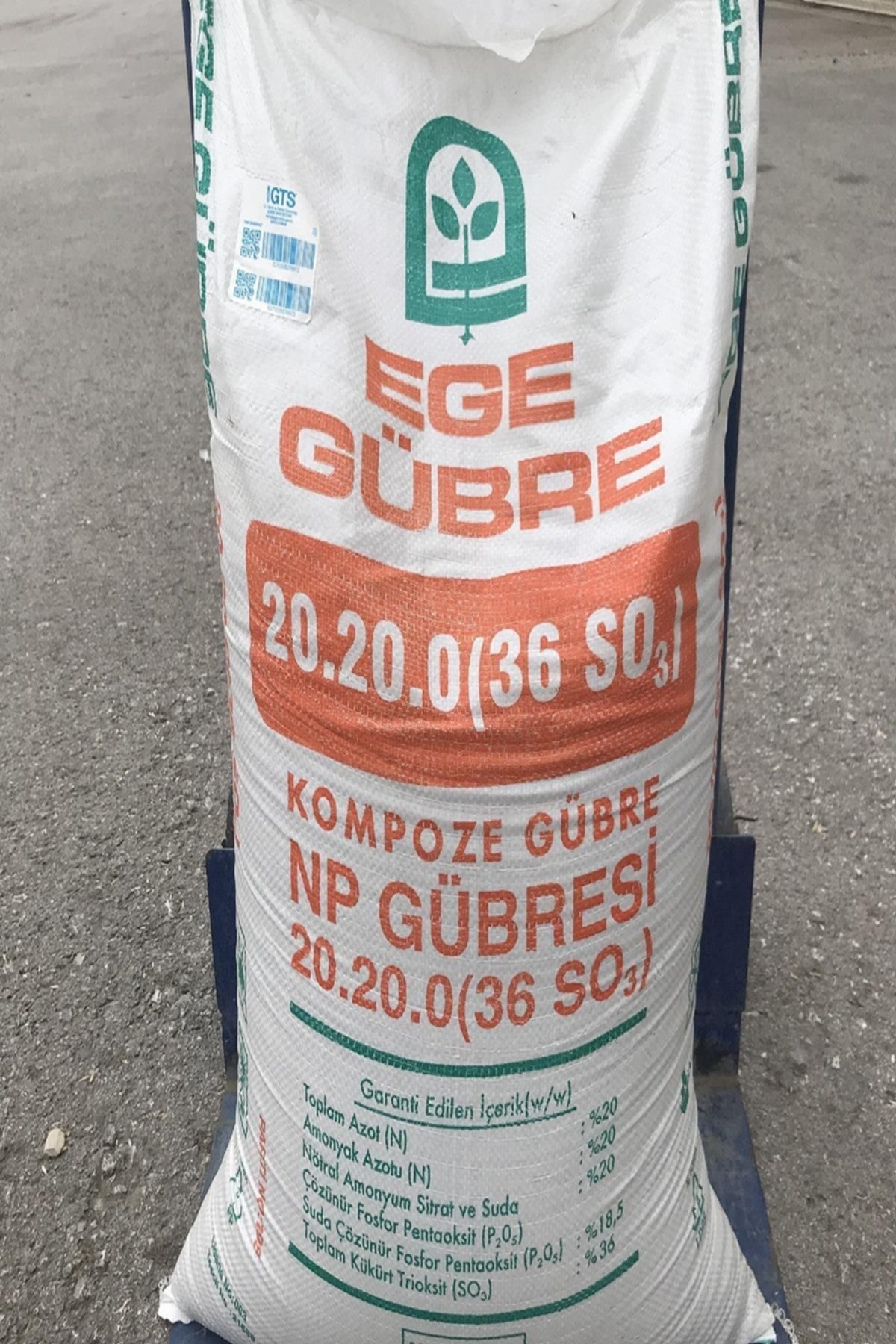 Ege Gübre 20.20.0 Np Taban Kompoze Gübresi - 50 Kg