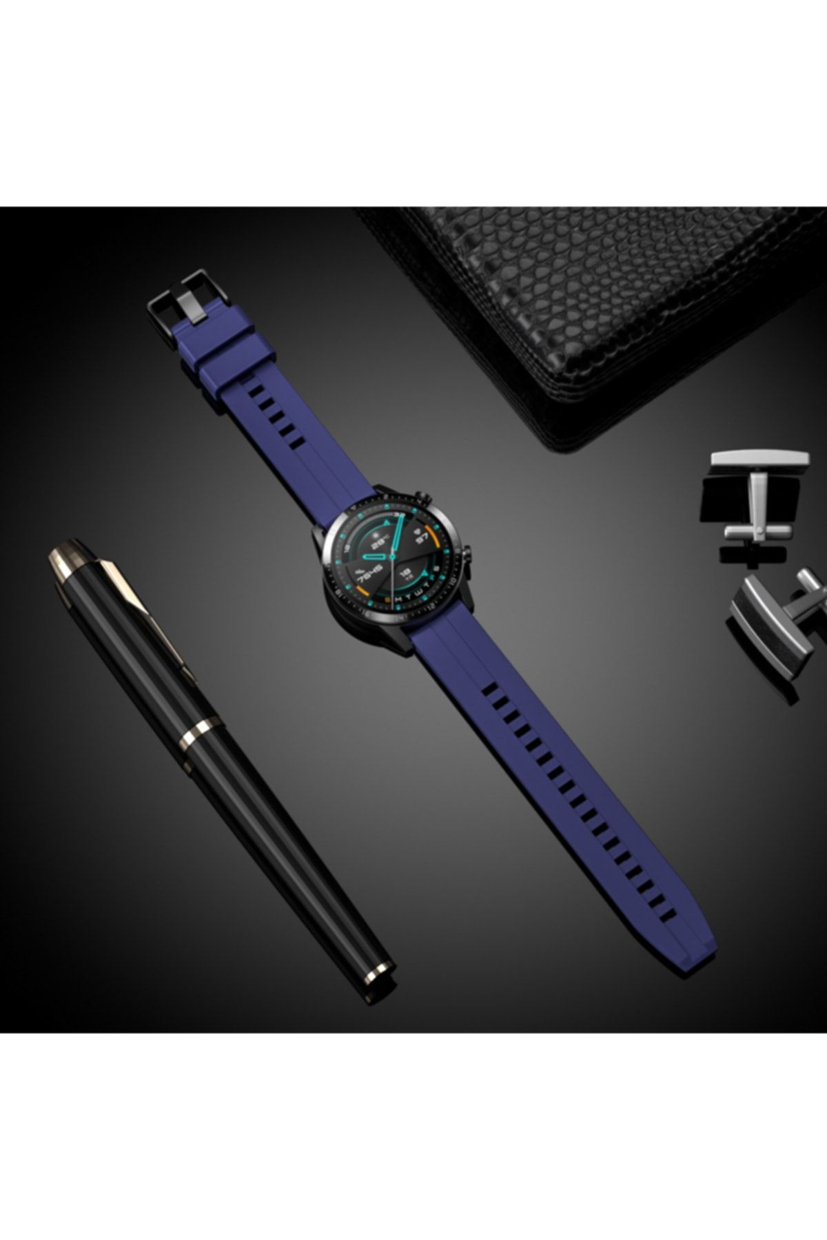 Nezih Case Huawei Watch Gt3 Elite 46mm Uyumlu 22mm Yumuşak Jel Silikon Kordon