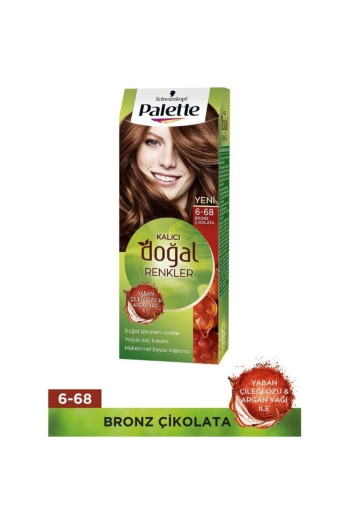 Palette Kalıcı Doğal Renkler 6-68 Bronz Çikolata