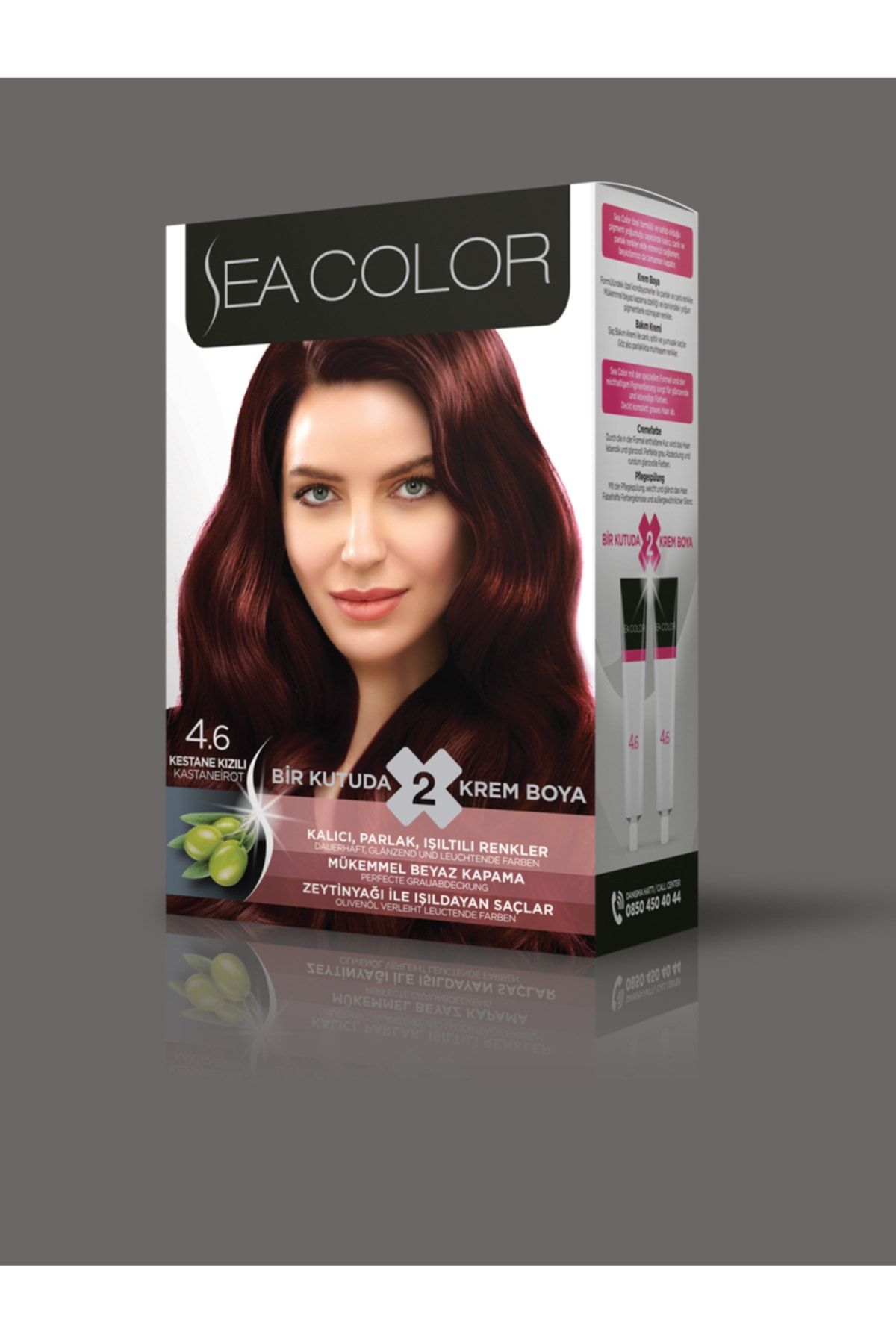 Sea Color 4/6 - Kestane Kızıl Saç Boyası