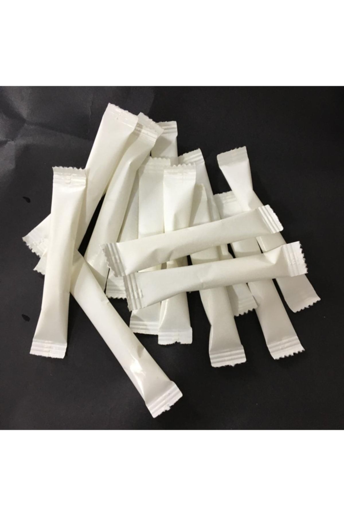 Merpak Ambalaj Stick Şeker Beyaz Baskısız Toz Şeker 3 gr X 1000'li