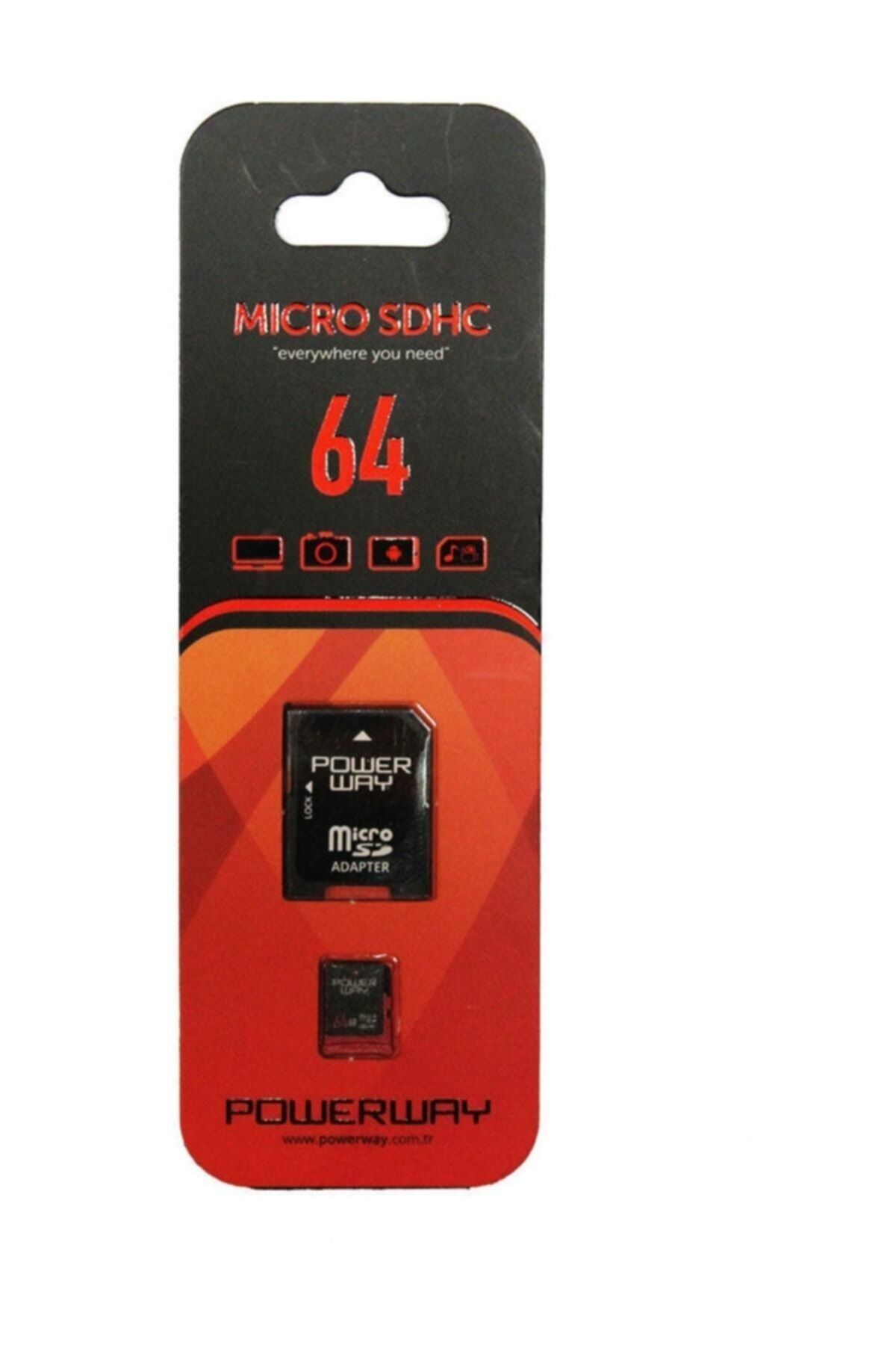Powerway 64 gb Micro Sd Card Hafıza Kartı Adaptörlü