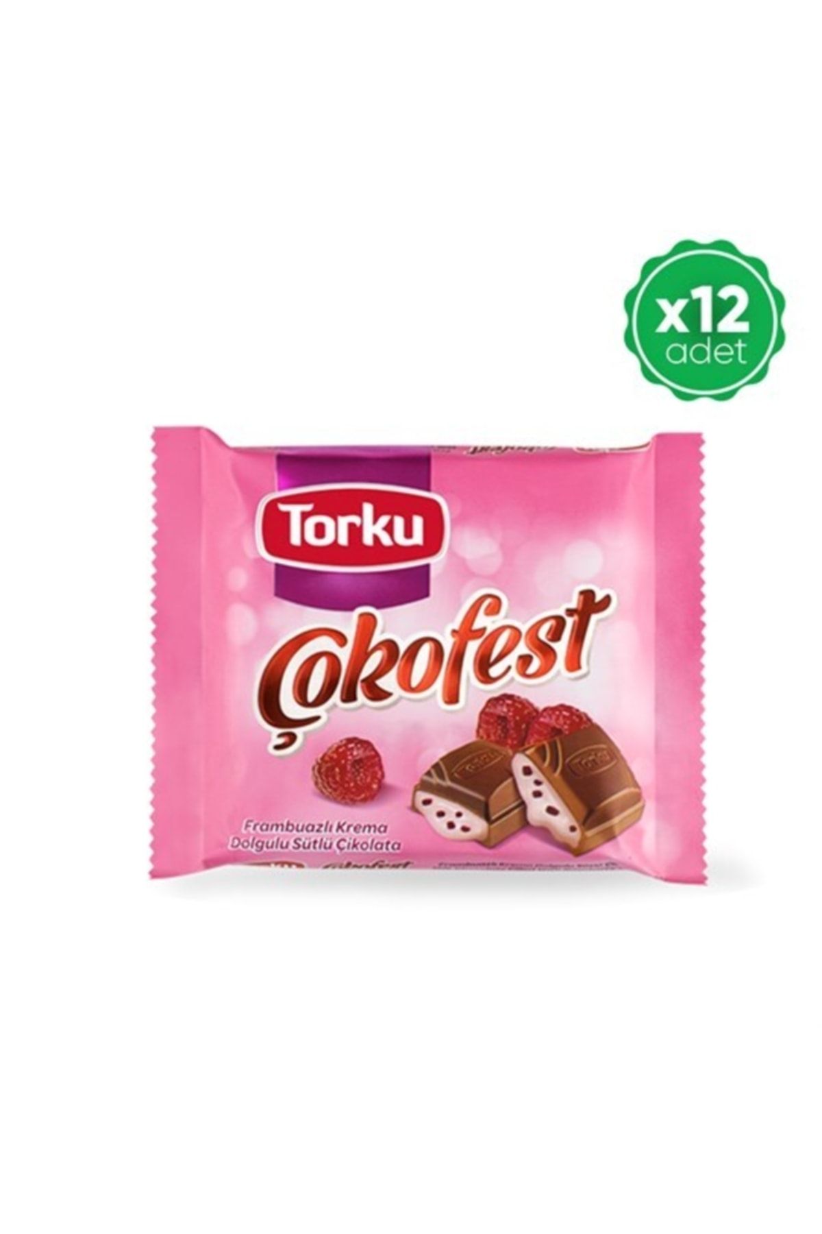 Torku Çokofest Frambuazlı 60 gr X12
