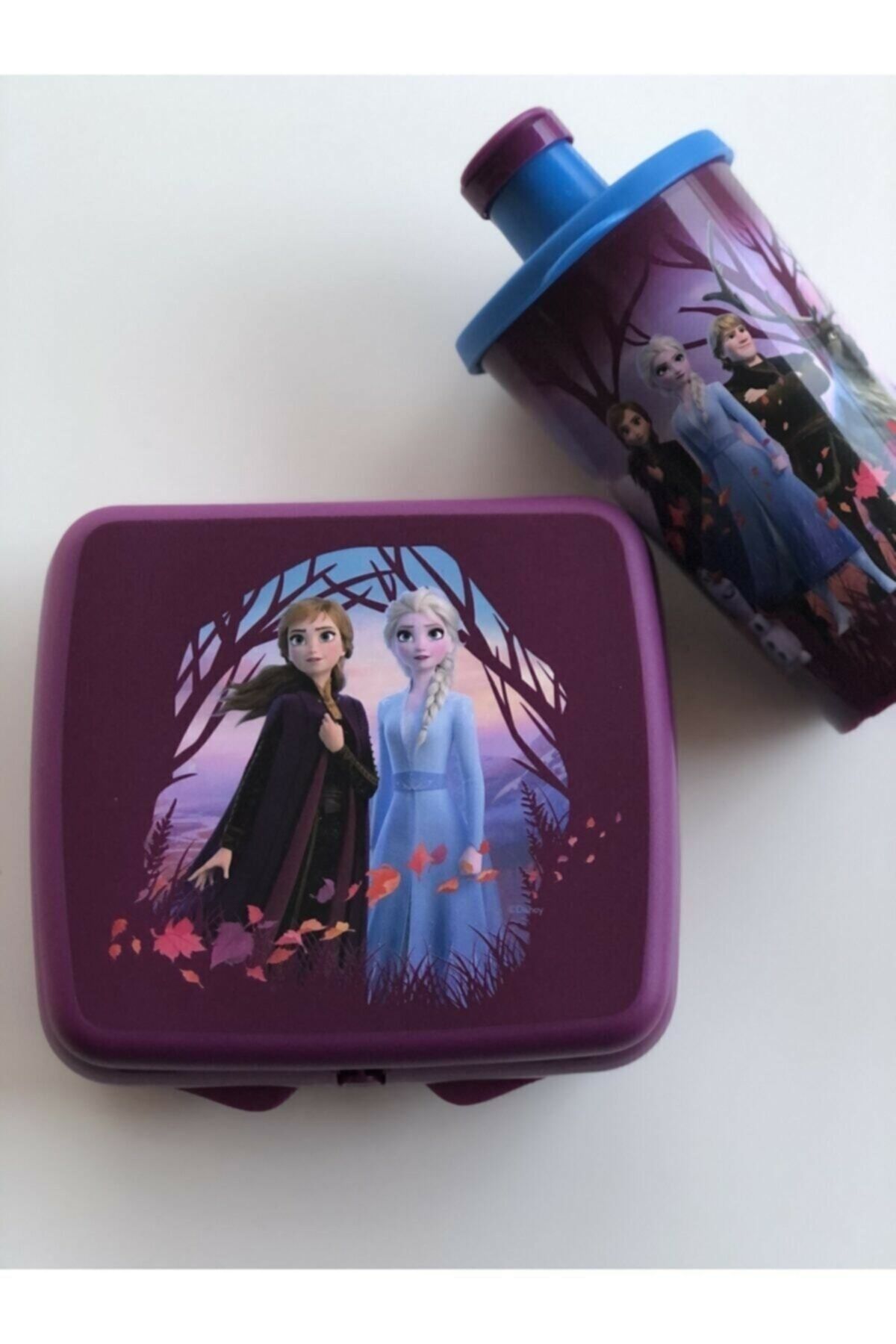 Tupperware Frozen Serisi Elsa Beslenme Kutusu Bardak 2li Set