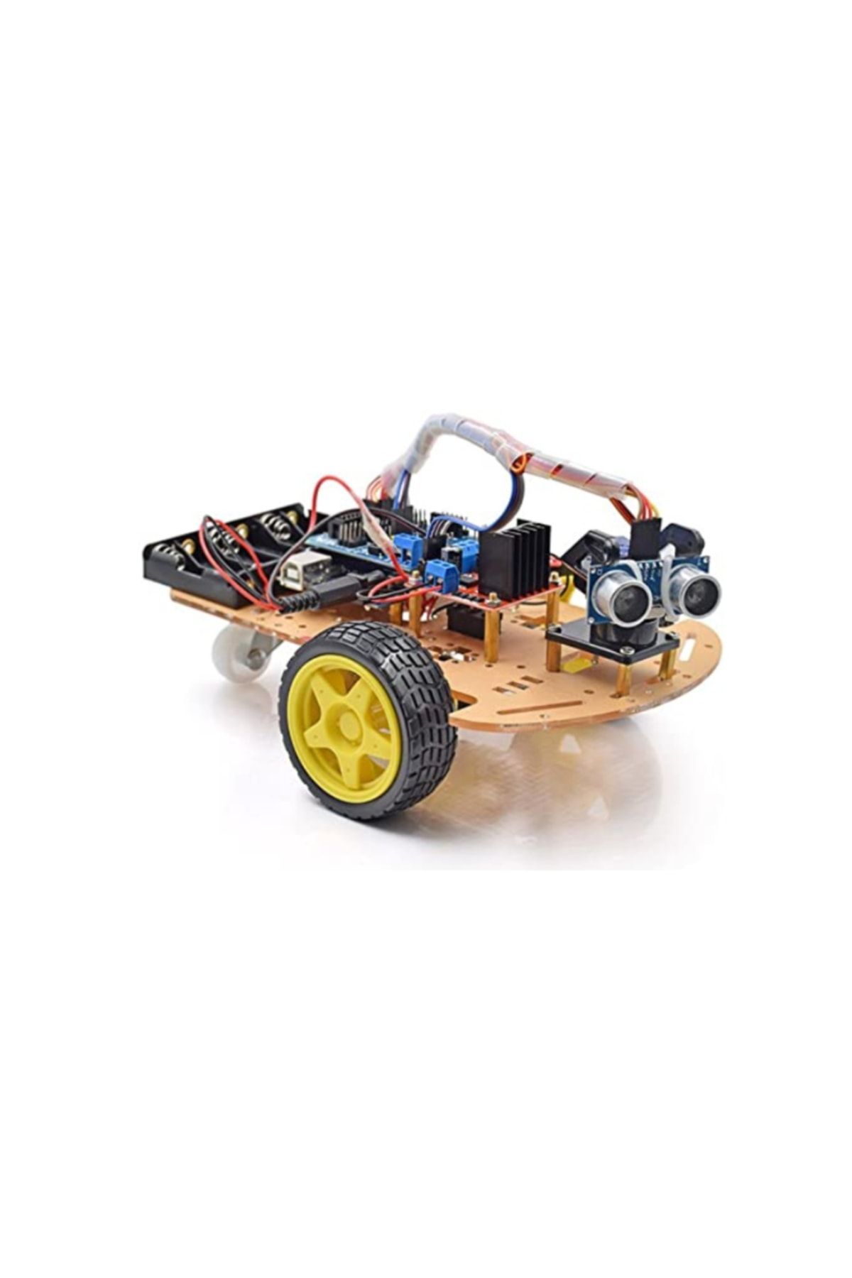 Genel Markalar Emes Robotik Engelden Kaçan 2wd Robot Araba Kiti -(MONTAJLI VE ÖRNEK KOD YÜKLÜ)