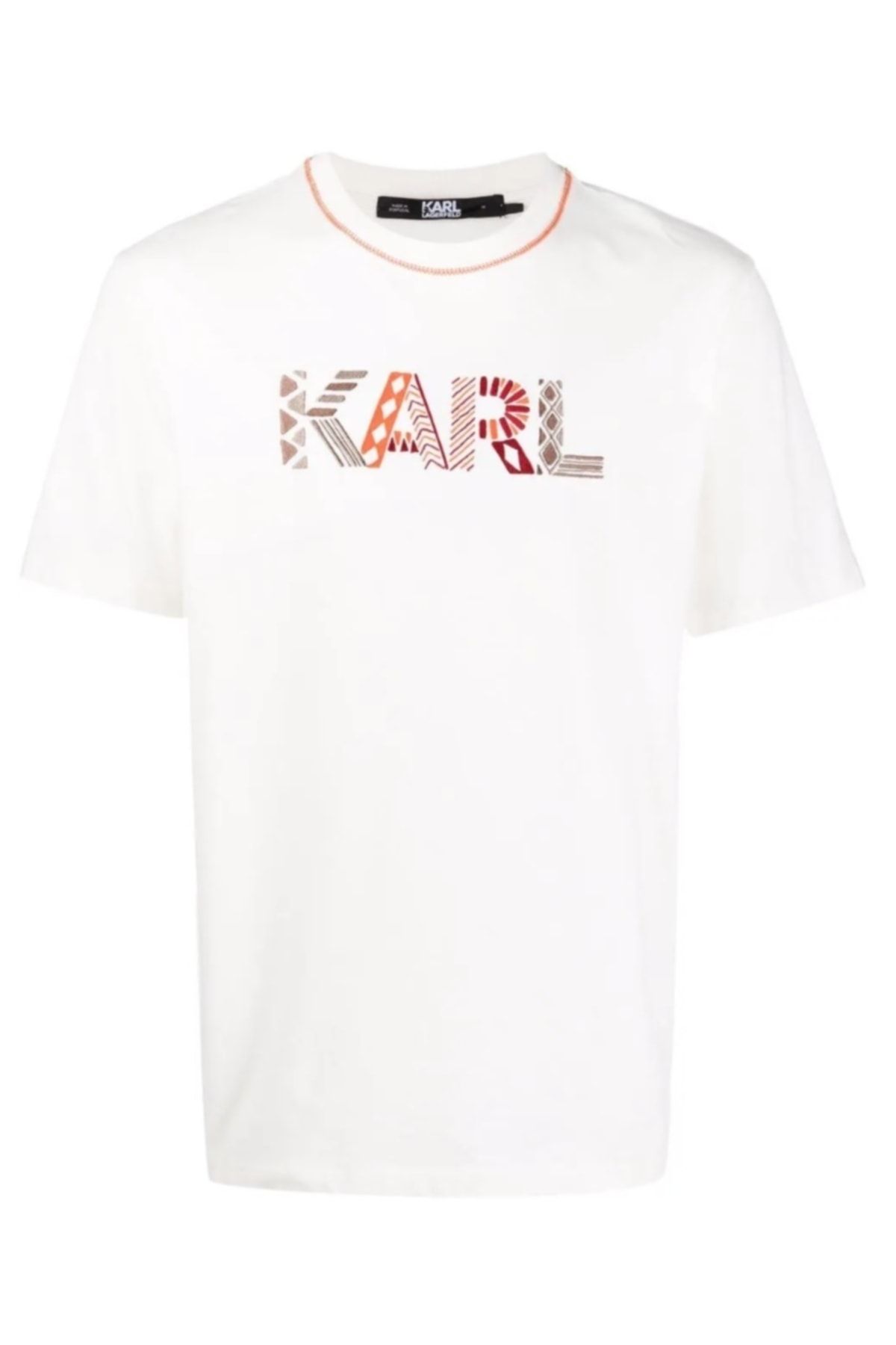 Karl Lagerfeld Embroidered Multicolor T-shirt