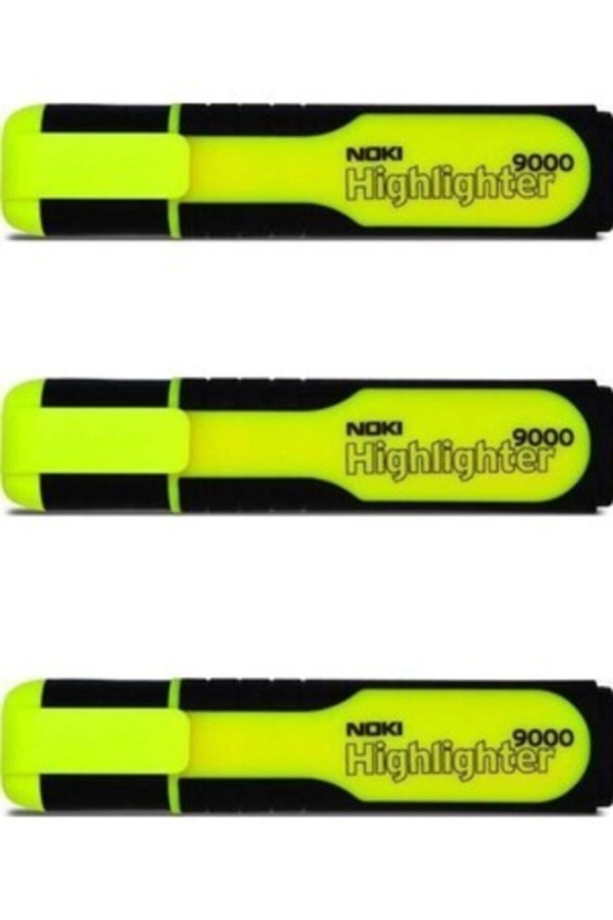Noki Highlighter Fosforlu Kalem Sarı 9000s 3 Lü Set