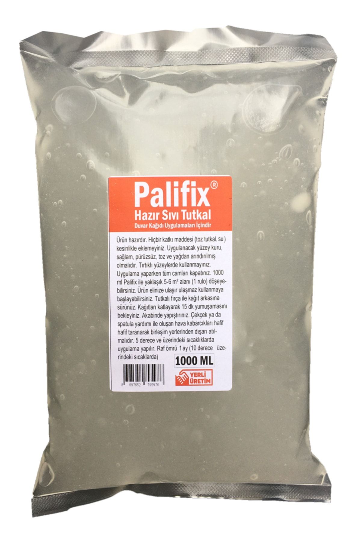 Palifix 1000ml Hazır Duvar Kağıdı Tutkalı Yapıştırıcısı Sıvı Tutkal Glitolin (1 Rulo 5m²-6m² )