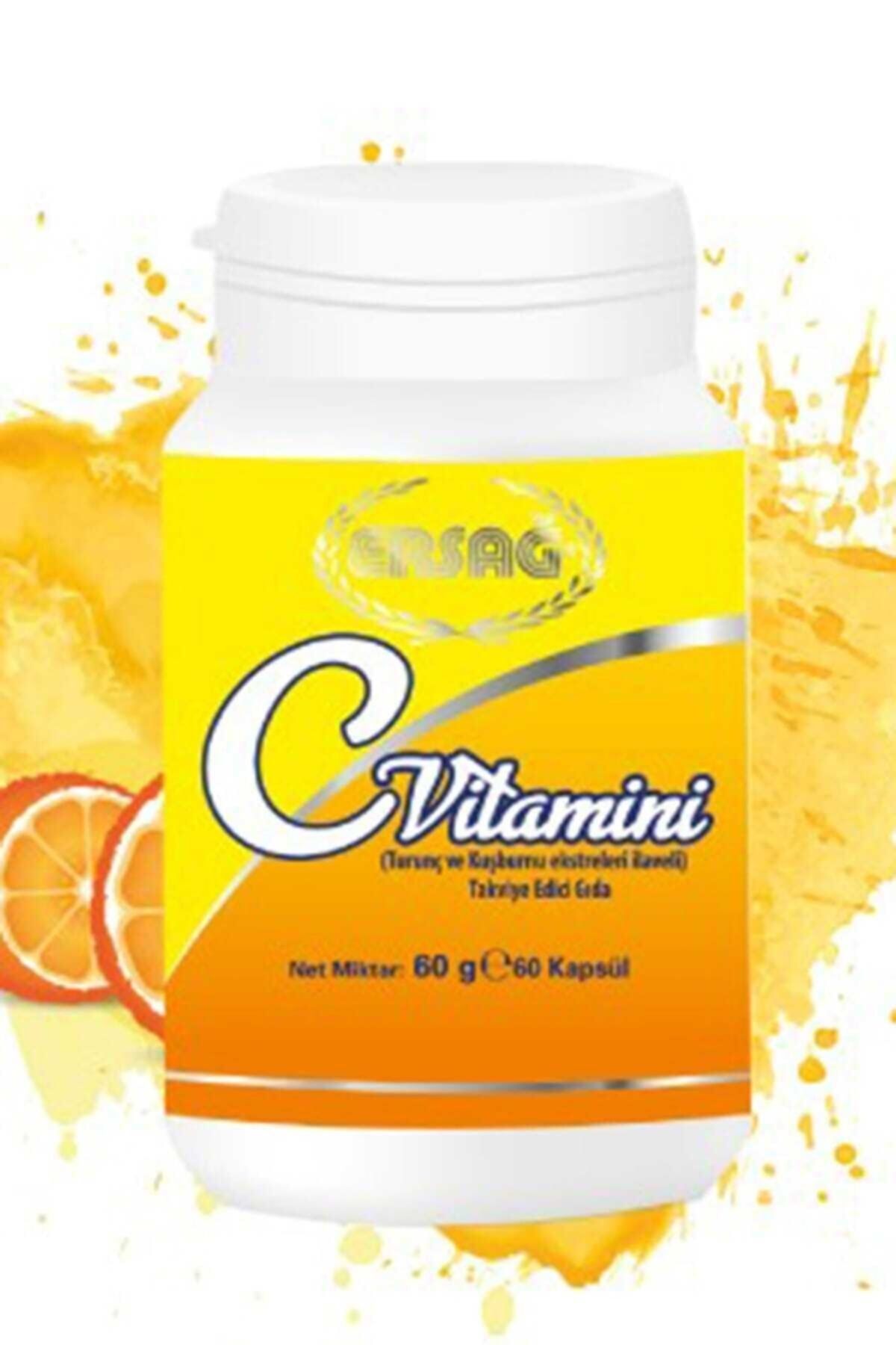 Ersağ C Vitamini Kapsül (turunç Ve Kuşburnu Ekstreleri Ilaveli)