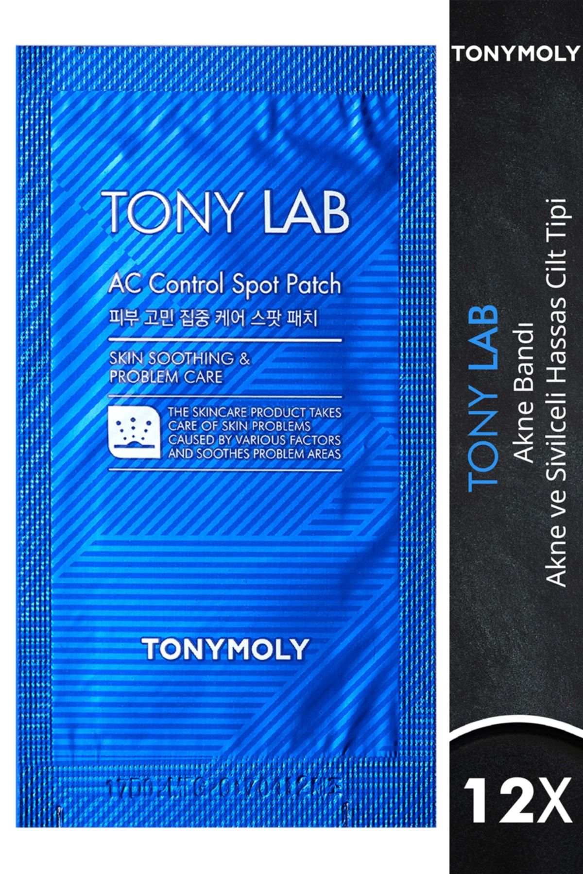 TONYMOLY Şeffaf Sivilce Bandı Tony Lab Akne Ve Sivilce Karşıtı Adaçayı Cilt Bakımı 12 Adet 4,5gr