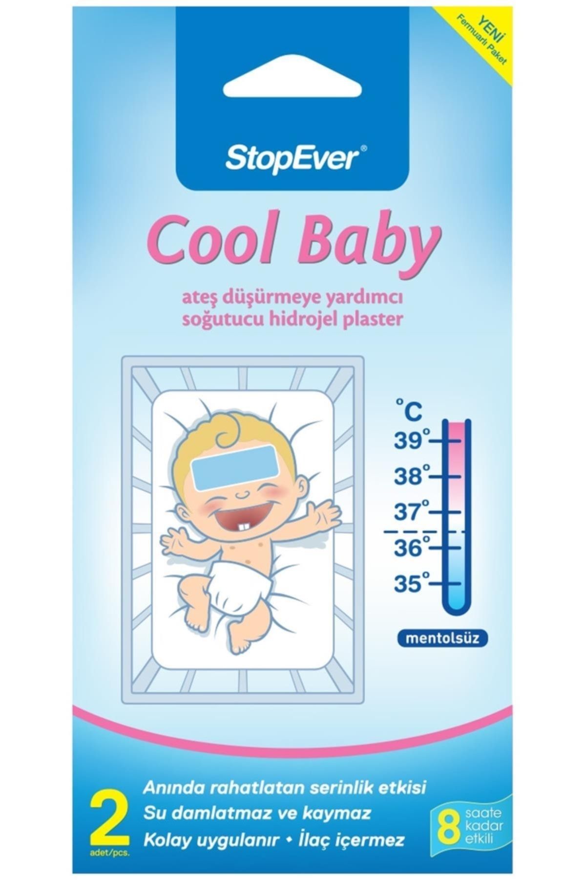 StopEver Marka: Cool Baby Ateş Düşürmeye Yardımcı Soğutucu Hidrojel Plaster Kategori: Diğer Sağlık