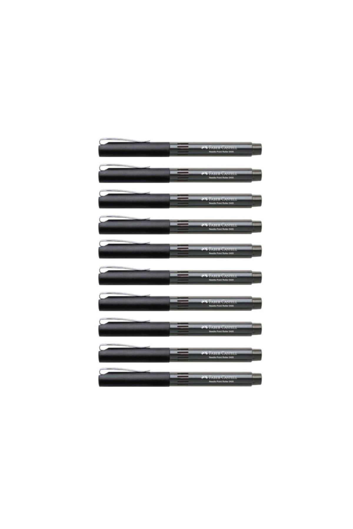 Faber Castell Needle 5405 0.5 Iğne Uçlu Roller Kalem 10 Adet Siyah