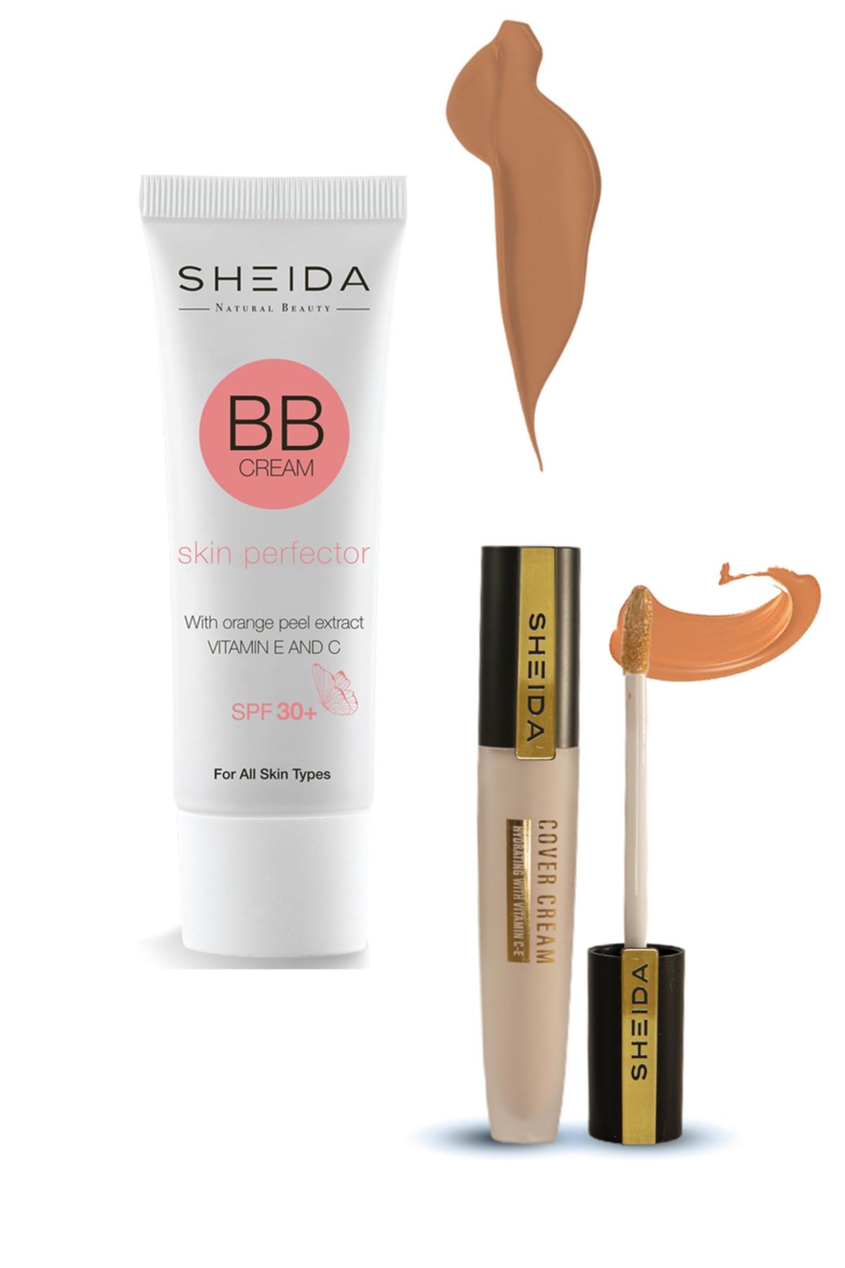 Sheida Bb Medium Cover Cream 54 (İKİLİ SET)