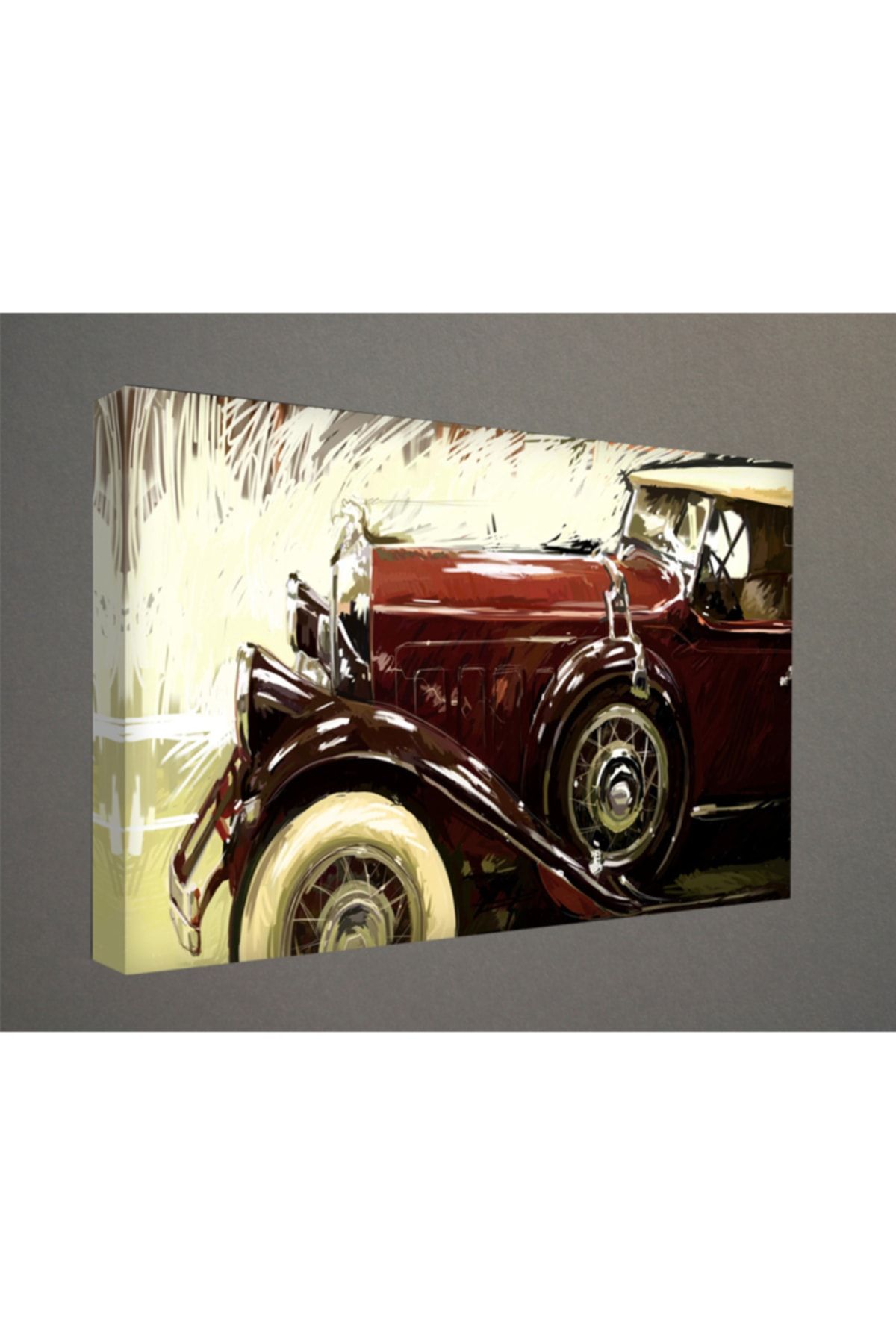 Lukas Kanvas Tablo - 50x70 Cm - Eski Arabalar