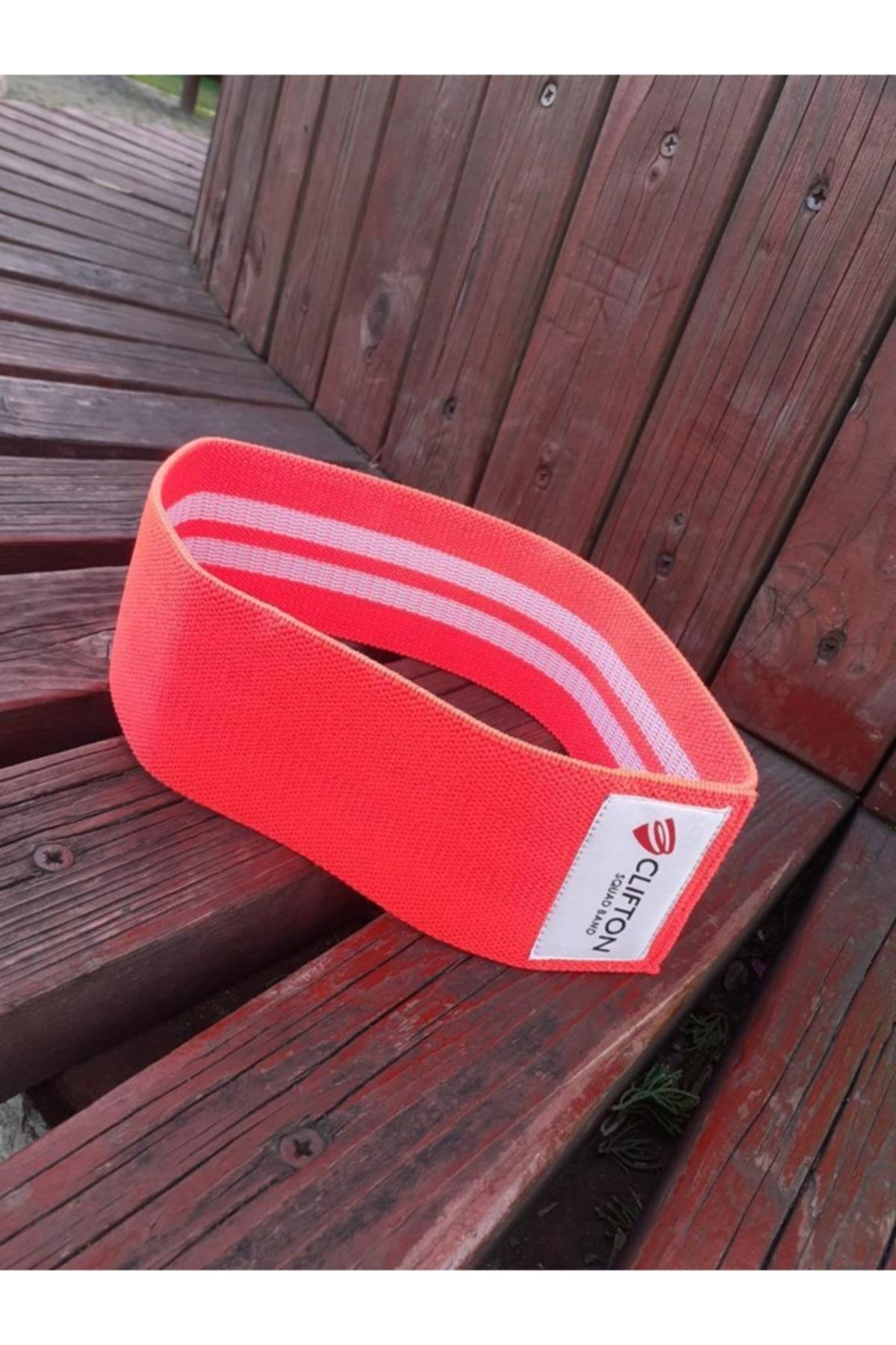 Clifton Loop Band Direnç Bandı Spor Egzersiz Aerobik Pilates Squat Lastiği Fitness Yoga Neon Kırmızı