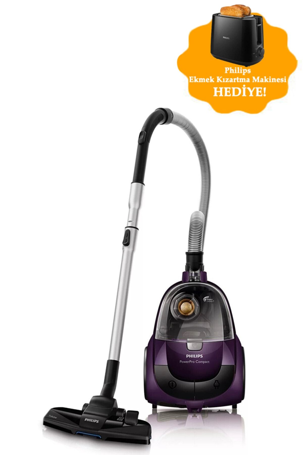 Philips Avantaj Paketi Fc9323/07toz Torbasız Süpürge Hd2581/90 Ekmek Kızartma Makinesi Garantili