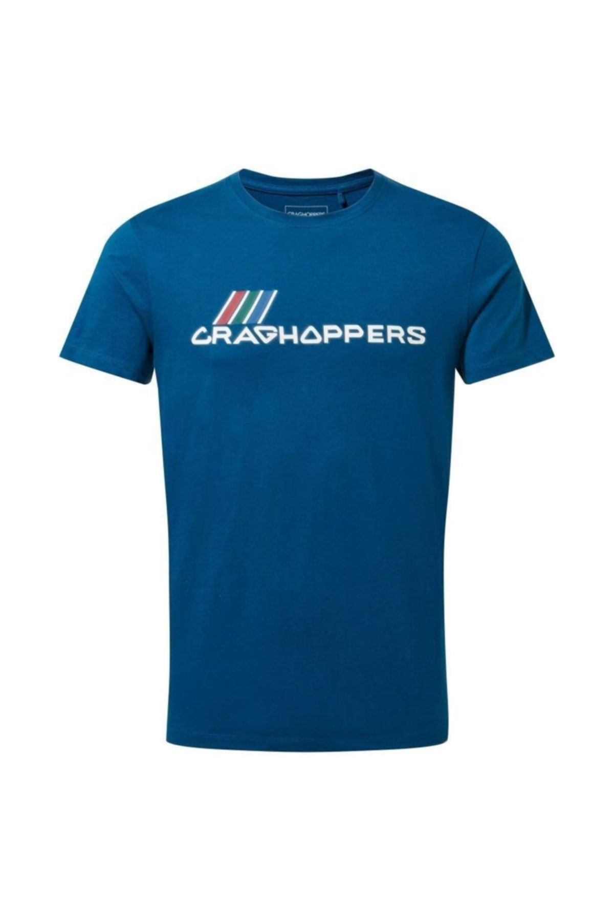 Craghoppers Mens Mightie Ss T-shirt Erkek Mavi Kısa Kollu Tişört Cmt936
