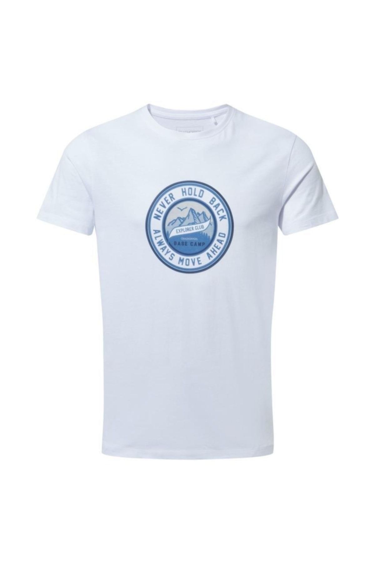 Craghoppers Mens Mightie Ss T-shirt Erkek Beyaz Kısa Kollu Tişört Cmt936