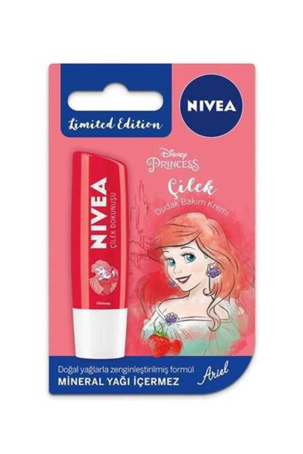 NIVEA Lip Care Çilek Disney - Arıel