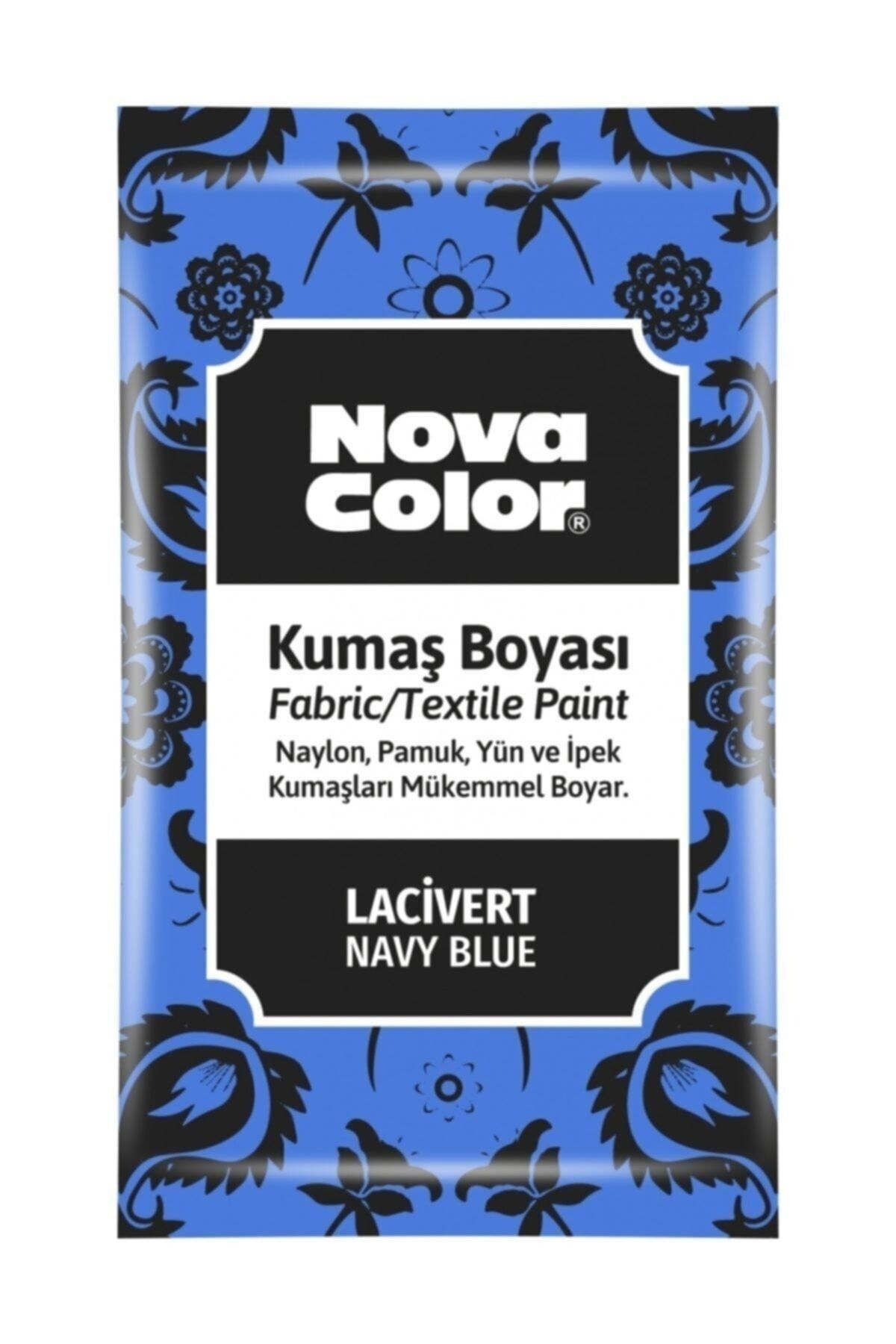 nova color Toz Kumaş Boyası 12 gr Lacivert Nc-909