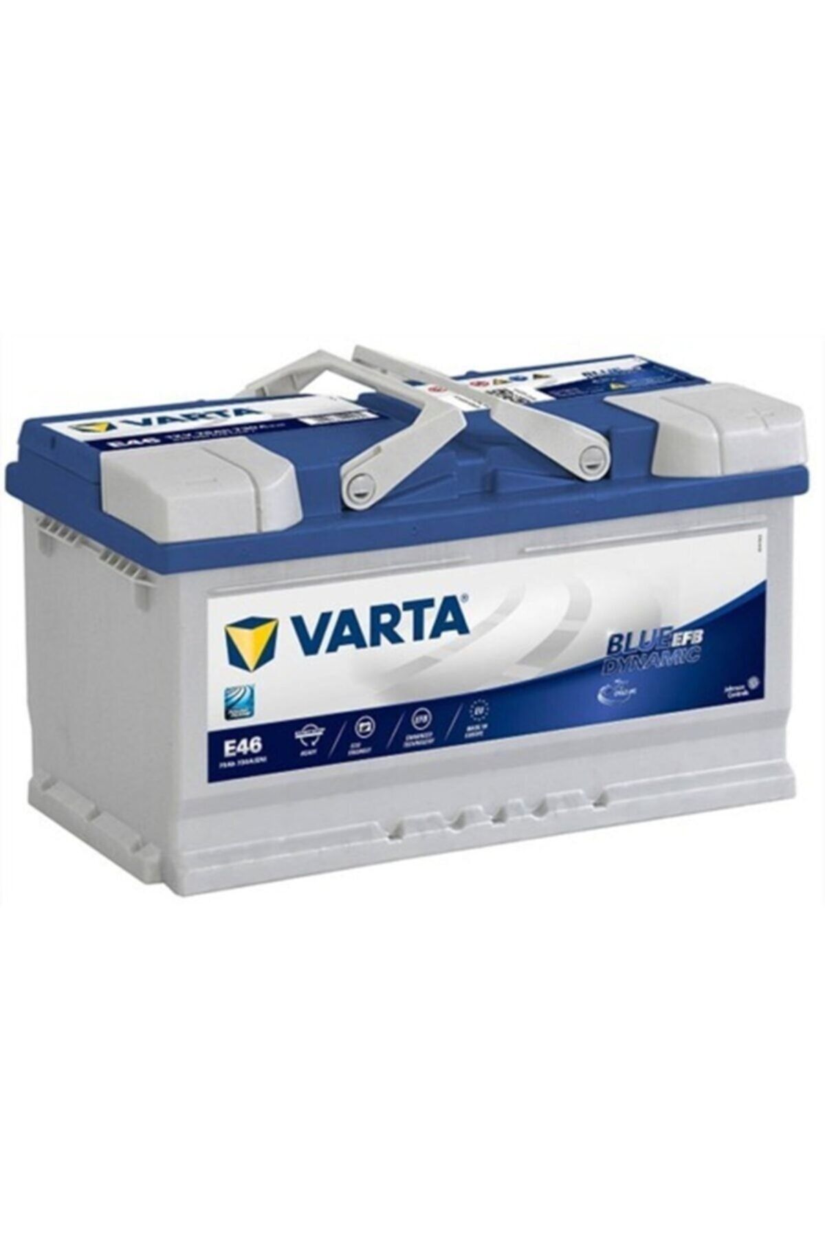 Varta E46 12v 75ah (AMPER) Blue Dynamic Efb Alçak Tip Akü