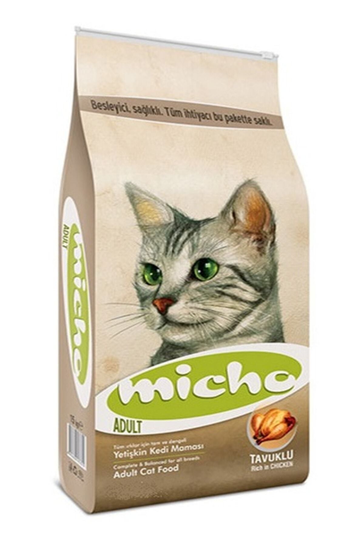 Micho Adult Cat Tavuklu Hamsi Ve Pirinç Eşliğinde Yetişkin Kedi Maması 1,5 Kg