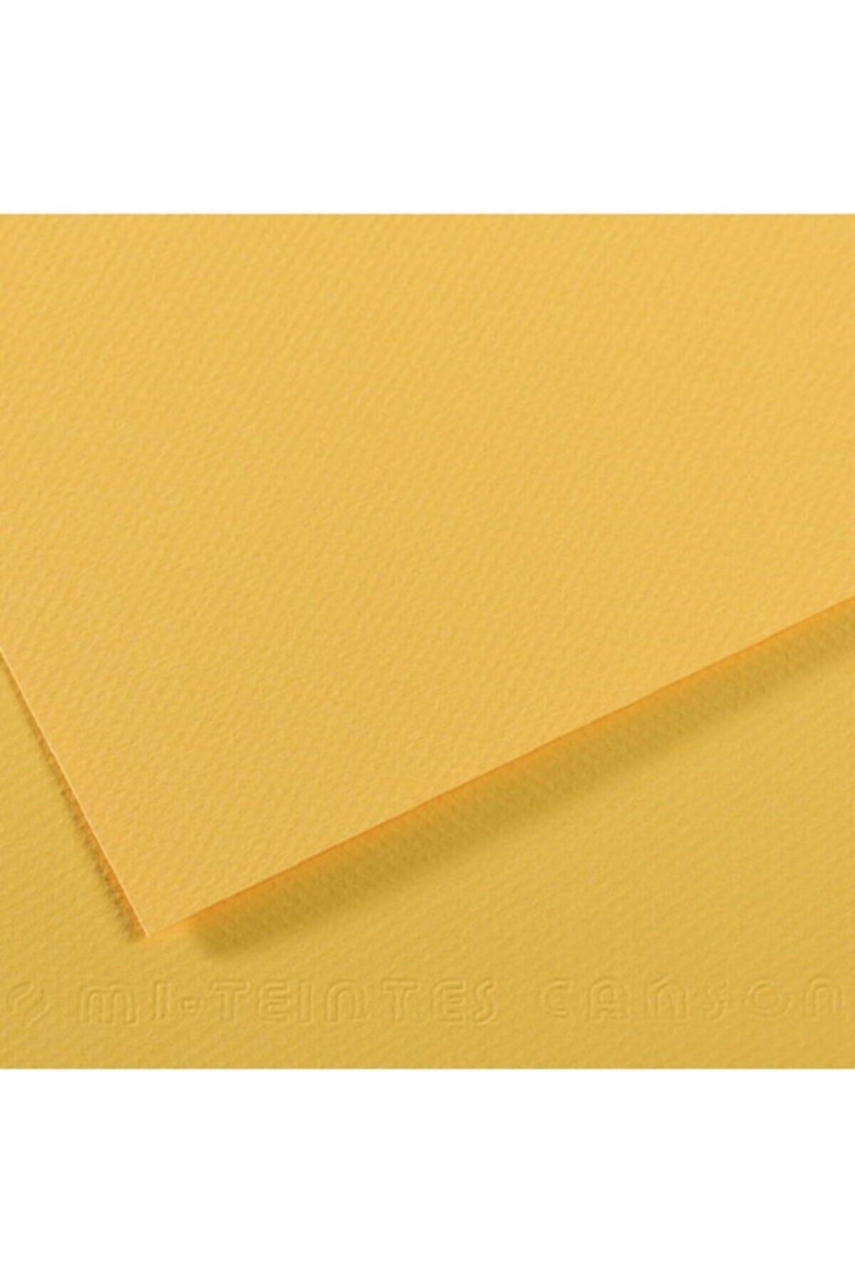 Canson Dokulu Fon Kartonu Sarı Mi-teintes 50x65cm 160 Gram Yellow 400 (10 Lu Paket)