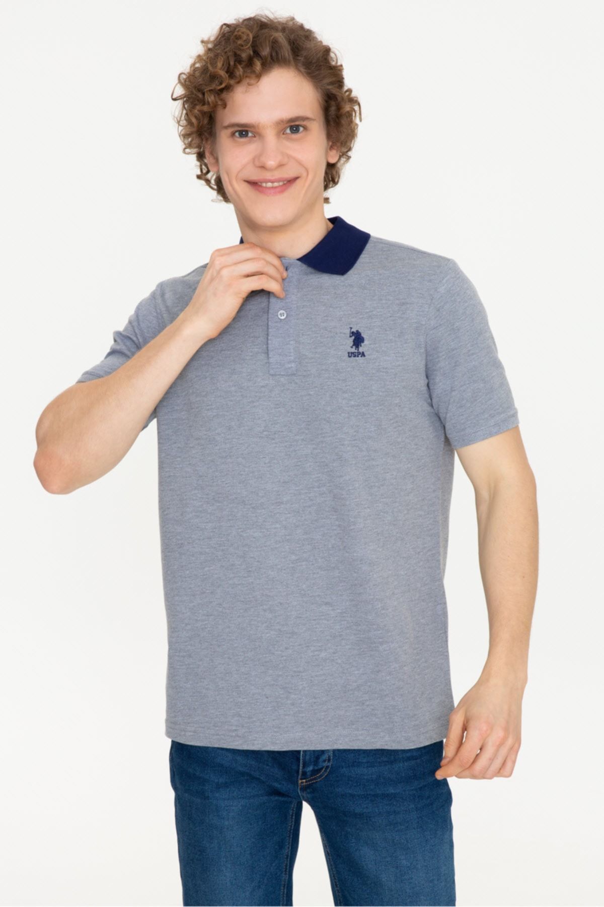 U.S. Polo Assn. Gri Erkek T-Shirt