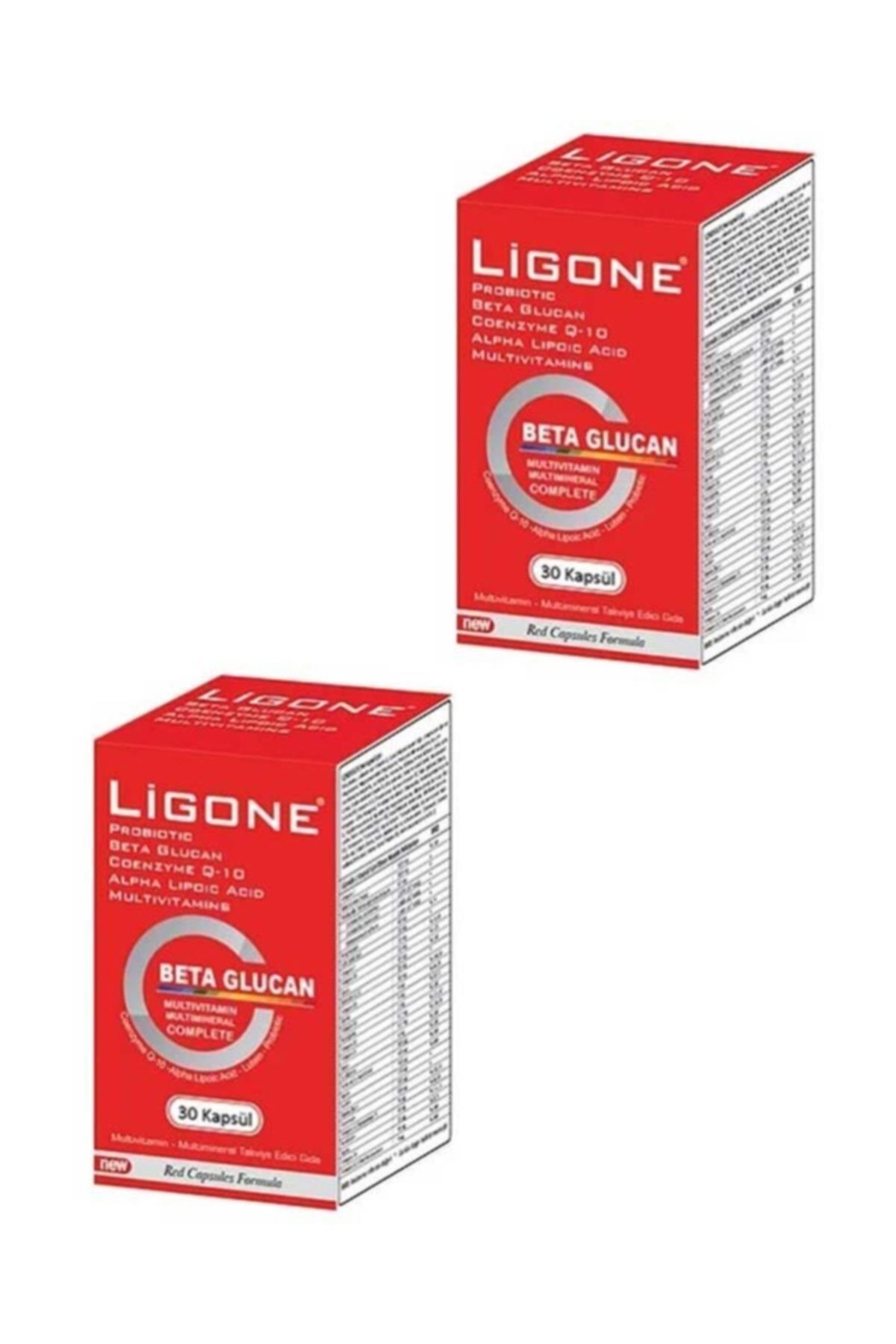 Ligone Beta Glucan Probiotic Multivitamin 30 Kapsül 2'li Paket