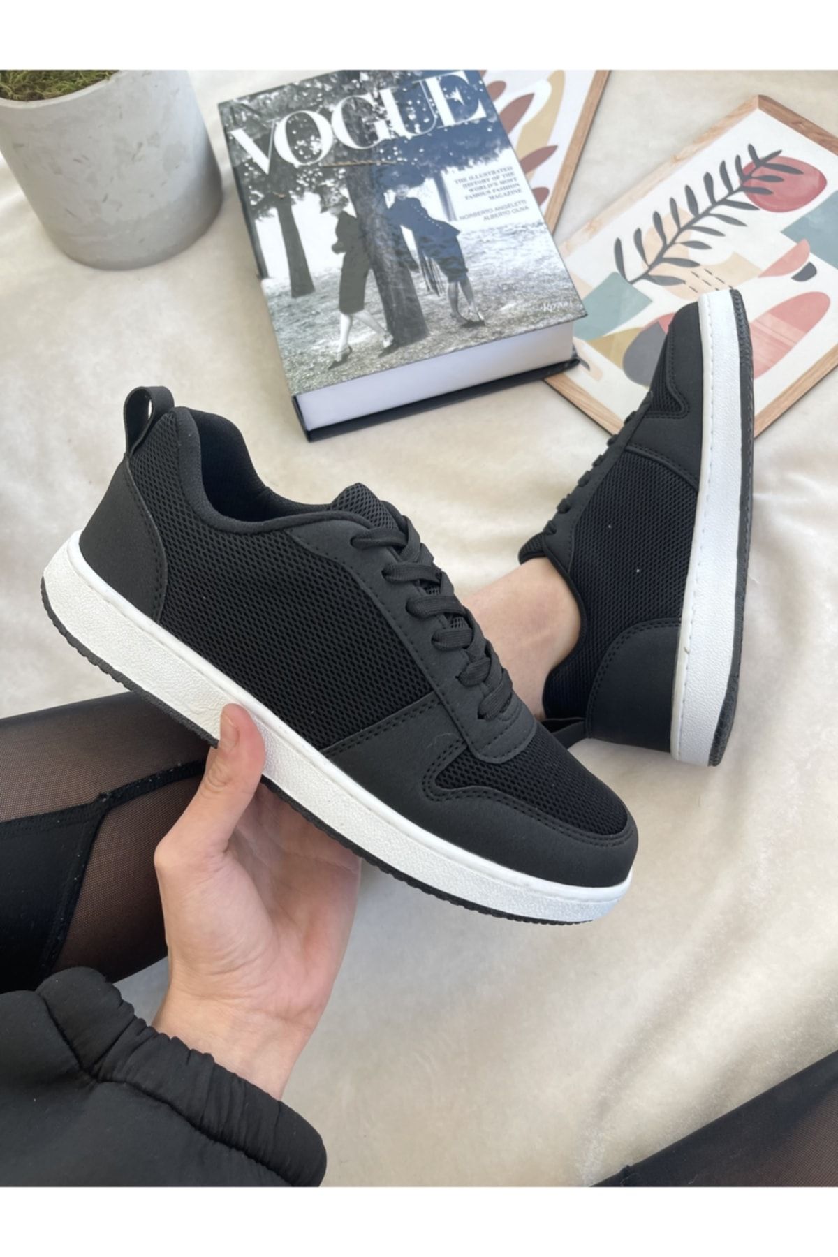 ELSESHOES Unısex Siyah Sneaker