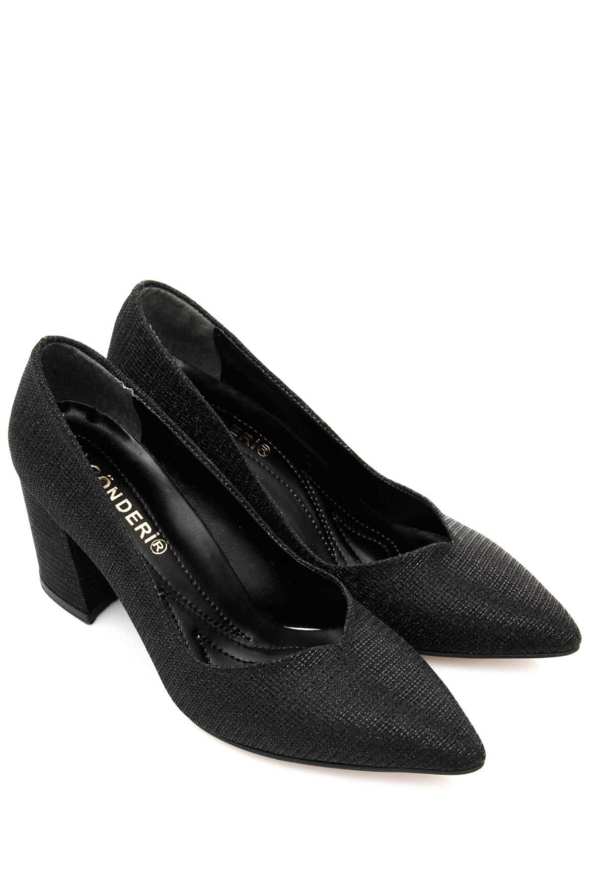 GÖNDERİ(R) Siyah Gön Kadın Topuklu Ayakkabı 38055
