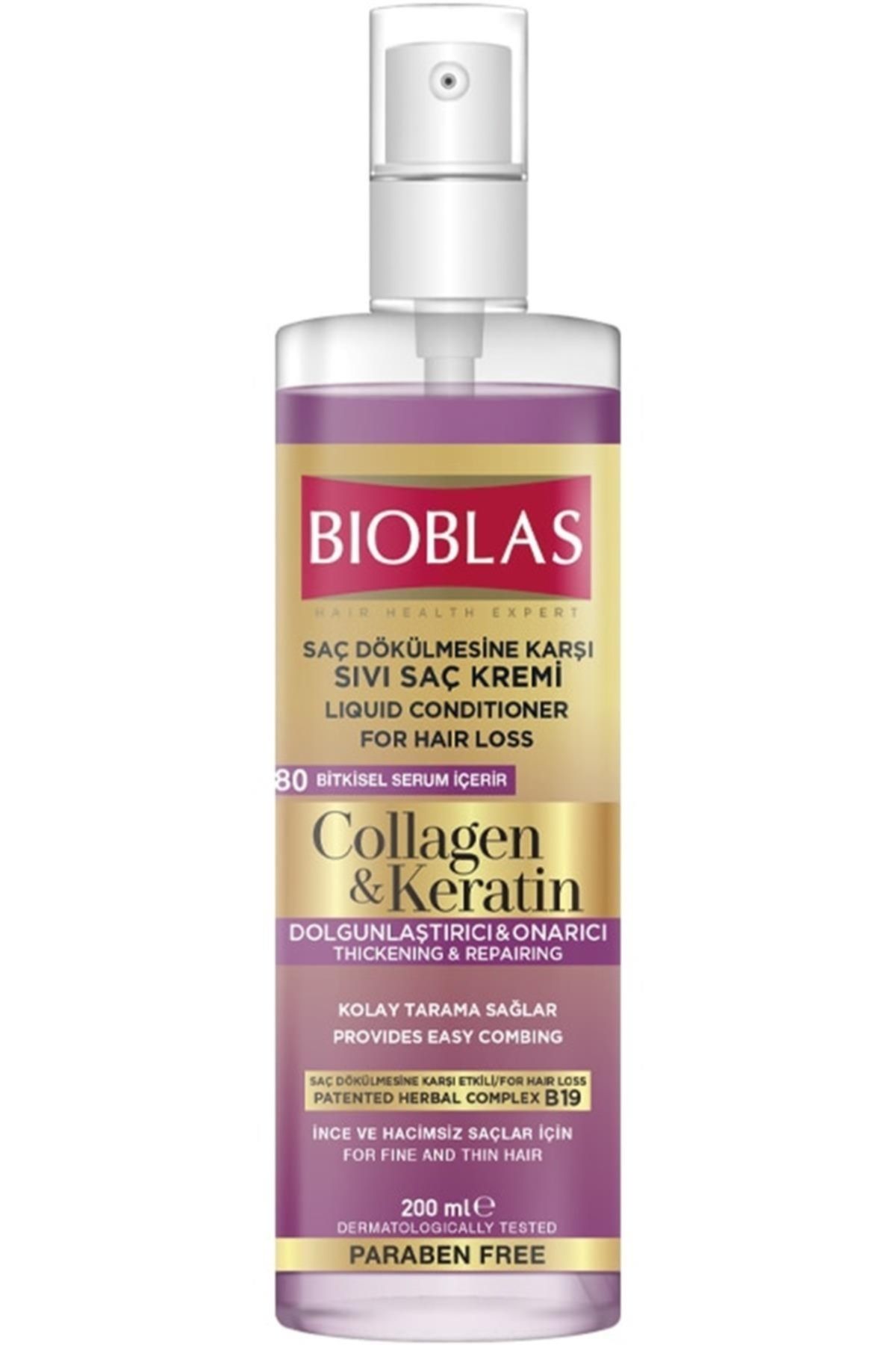 Bioblas Marka: Kolajen & Keratin Sıvı Saç Kremi 200 Ml Kategori: Saç Kremi