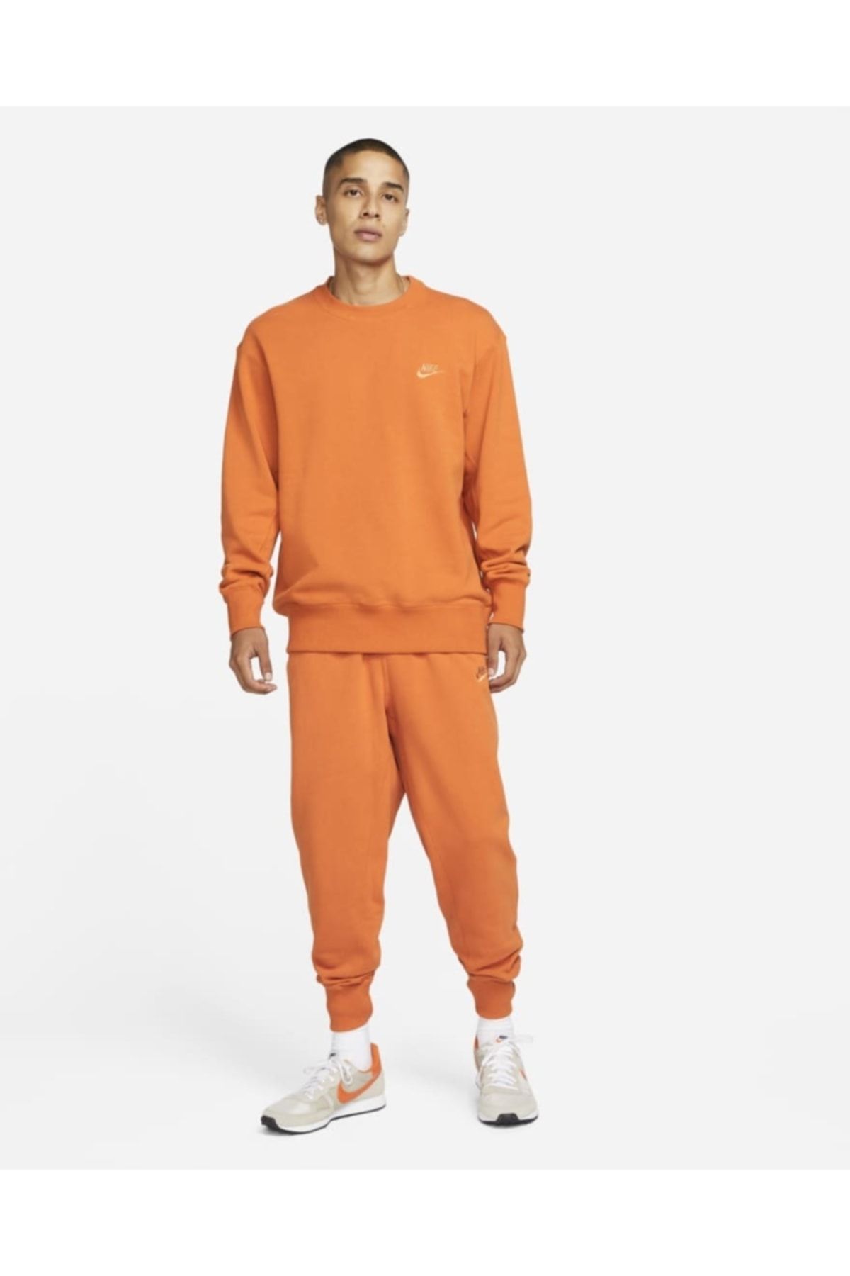 Nike Sportswear Classic Semi-brushed Turuncu Renk Erkek Eşofman Altı