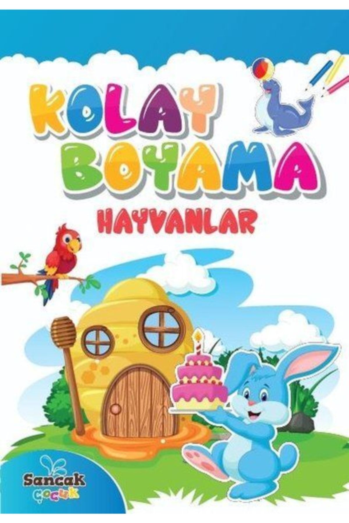 3D Yayınları Kolay Boyama - Hayvanlar _son Baskı _2022 Basım