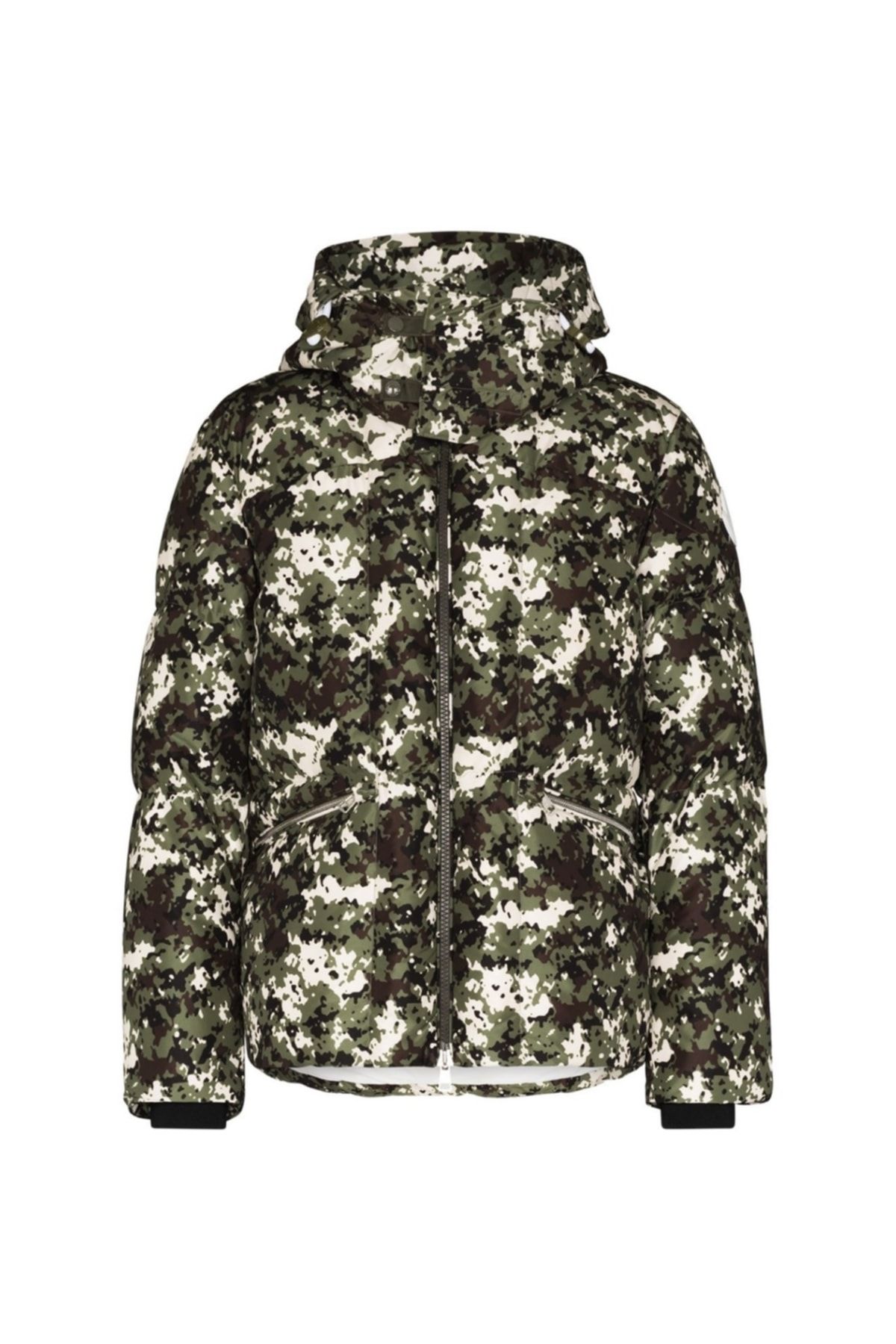 Moncler Blanc Camouflage Print Down Jacket