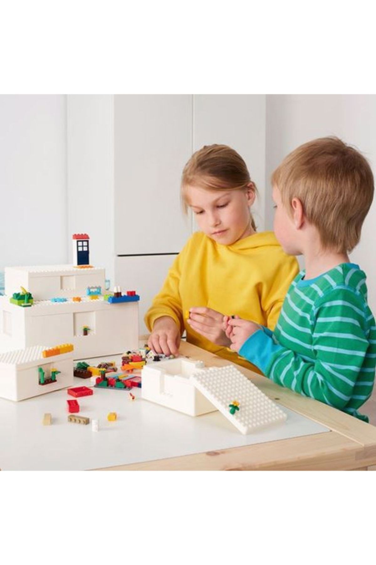 IKEA Çocuk Lego Seti 201 Parça Çok Renkli Meridyendukkan Eğitici Oyuncak