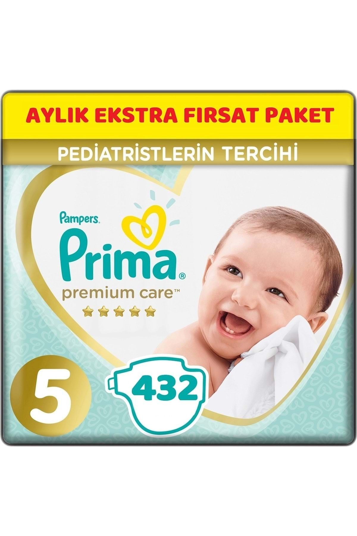 Prima Premium Care Bebek Bezi Beden:5 (11-16kg) Junior 432 Adet Aylık Ekstra Fırsat Pk
