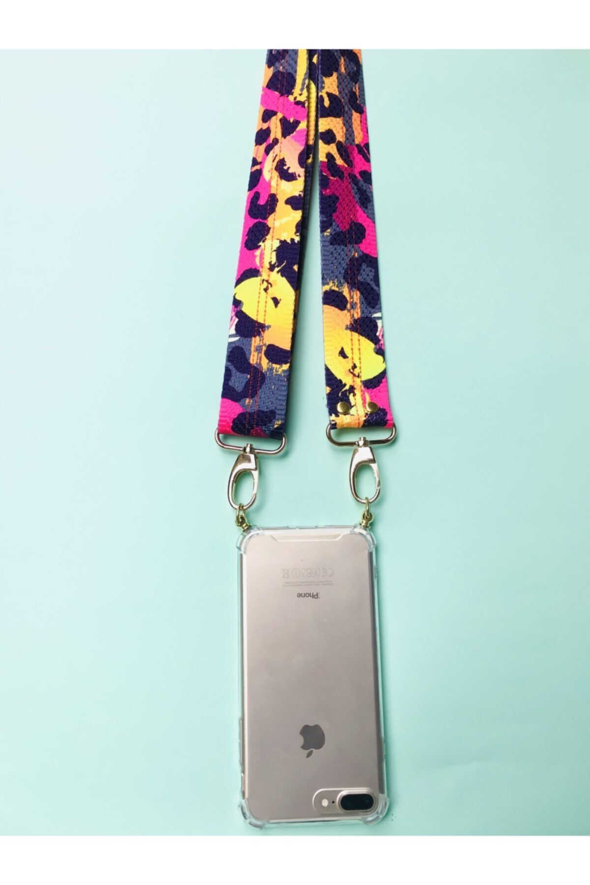 HEYO COVER Iphone Xs Boyundan Askılı Etnik Desenli Telefon Kılıfı